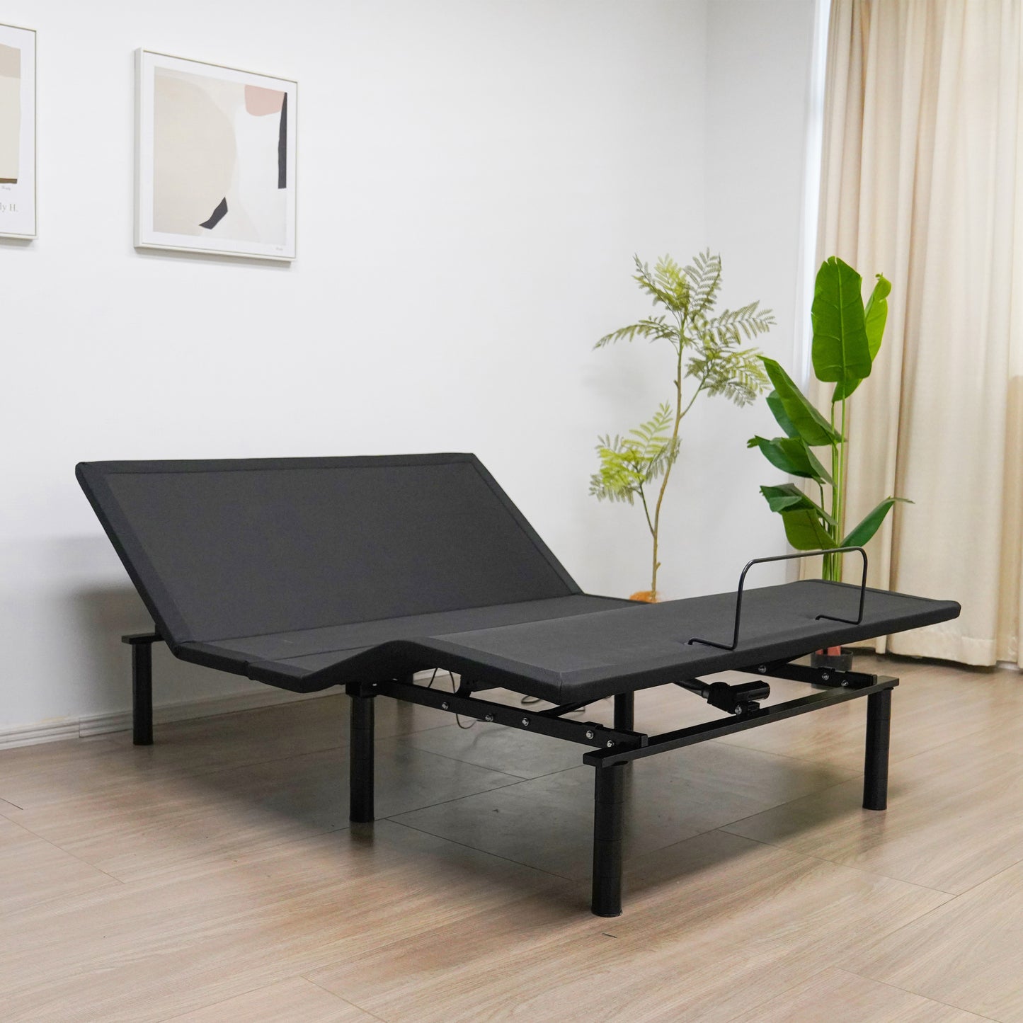 Angle view of raised head and foot in-situ