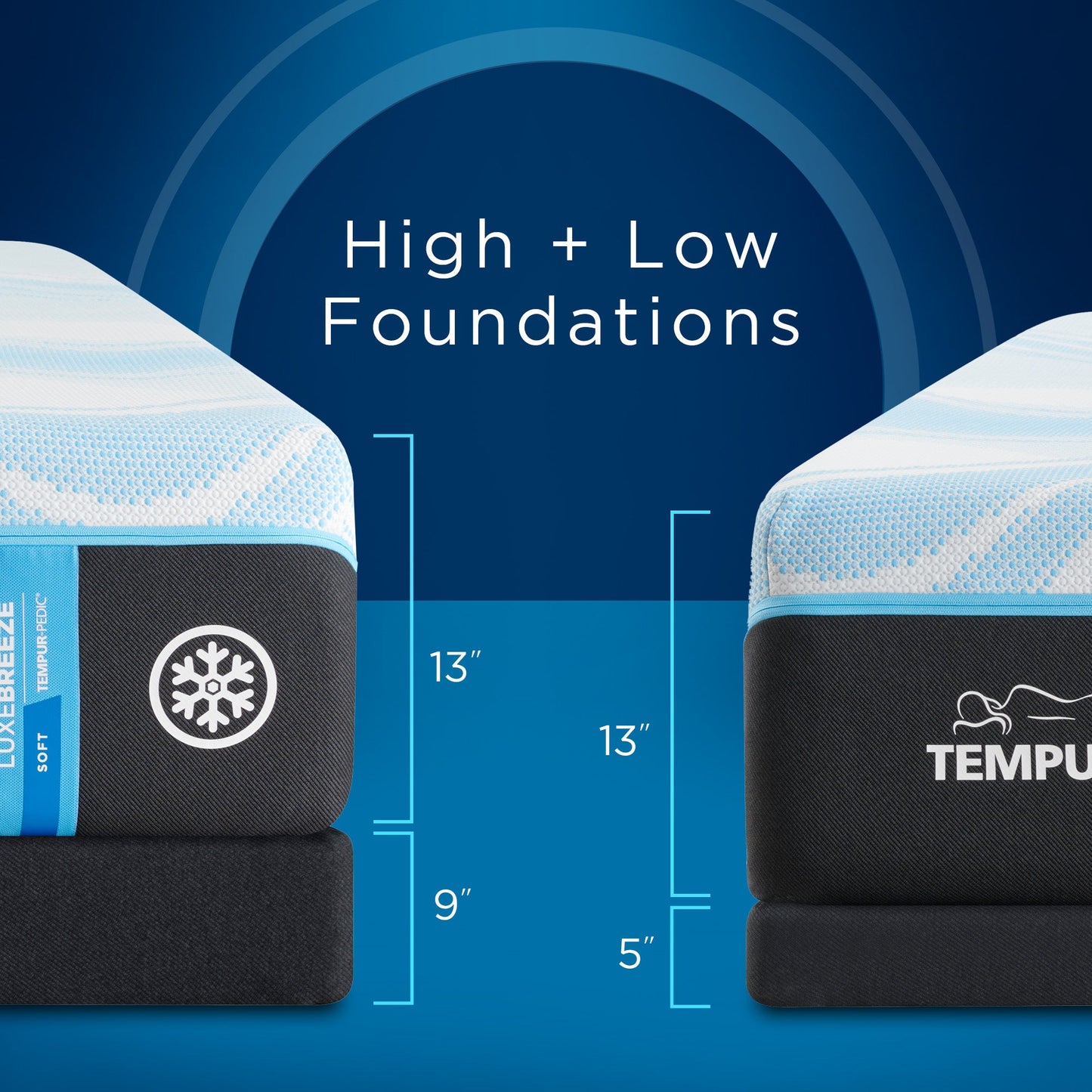 Tempur-Pedic Tempur-LuxeBreeze 2.0 Soft Mattress Foundations
