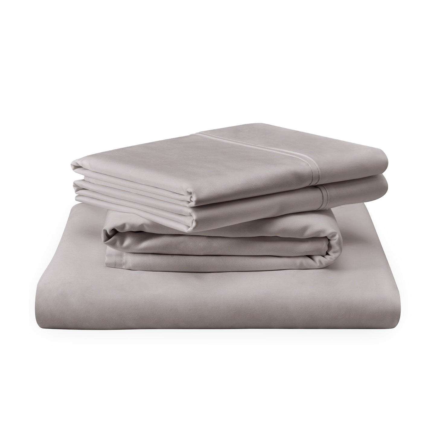 Tempur-pedic TEMPUR-Adapt Luxe Egyptian Sheets stack in Sandstone