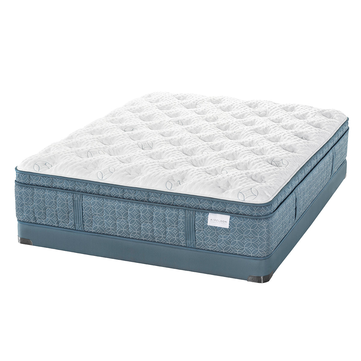 Aireloom Arpeggio Plush Mattress On Low Profile 5inch Box Spring