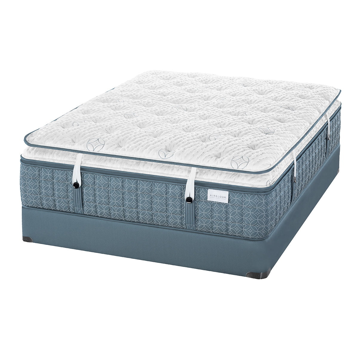 Aireloom Symphony Plush Mattress With Luxury Topper On A Box Spring
