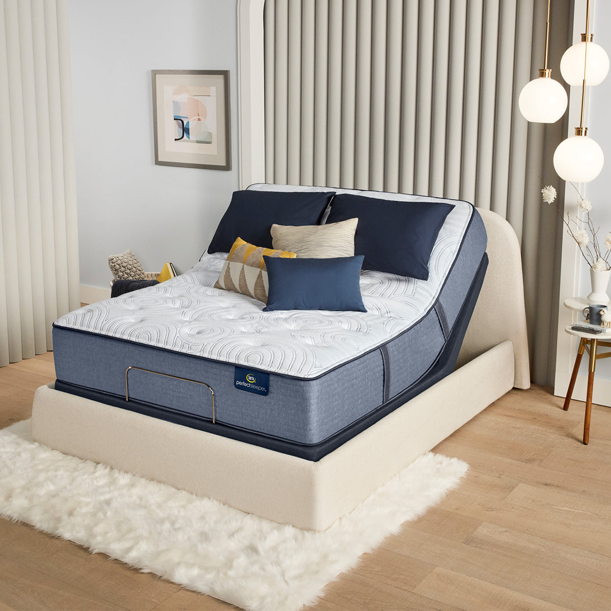Serta Perfect Sleeper Aruba Mattress On Adjustable Base In Bedroom