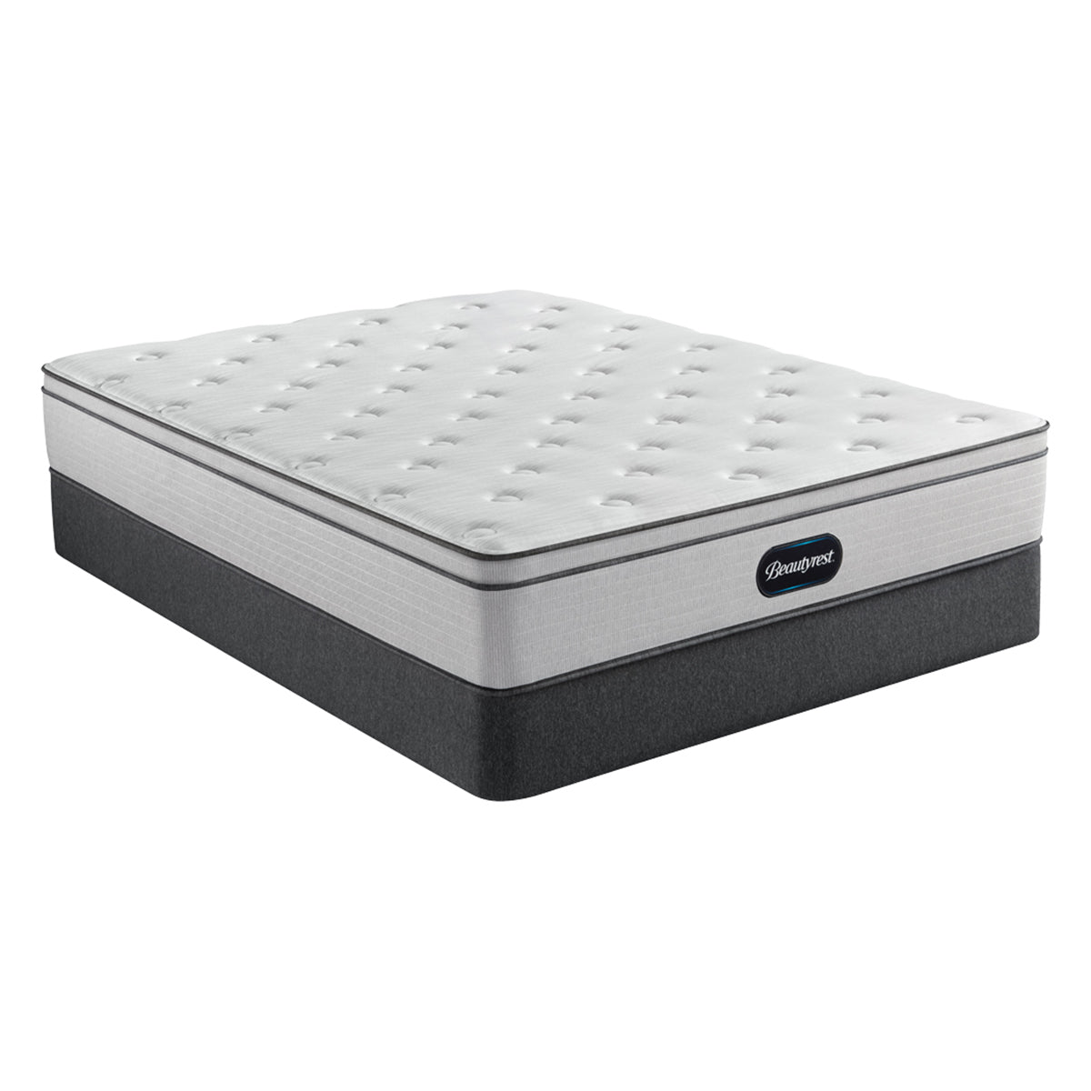 Beautyrest BR800 Plush Euro Top Mattress On Box Spring