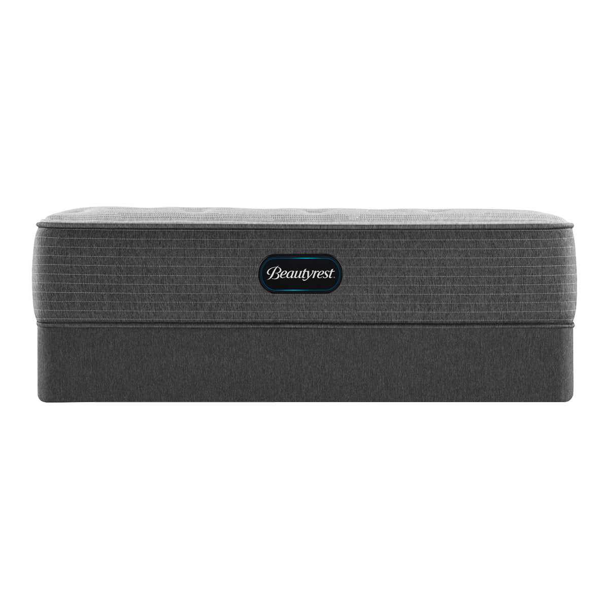 Beautyrest Reach Delmont Plush Mattress On Box Spring Front View