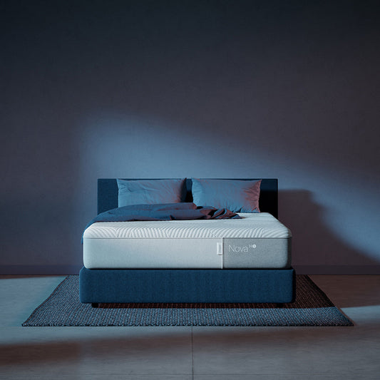 Casper Nova Hybrid Snow Mattress On Bed In Bedroom