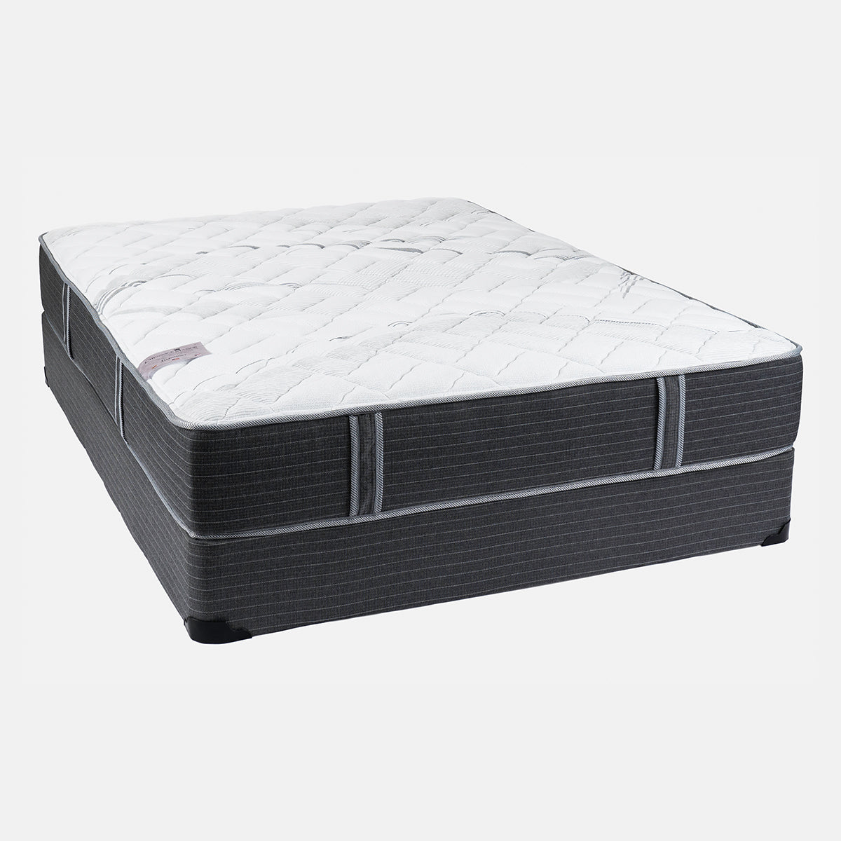 Cheswick Manor Glenmont Firm Mattress On Box Spring Angle View