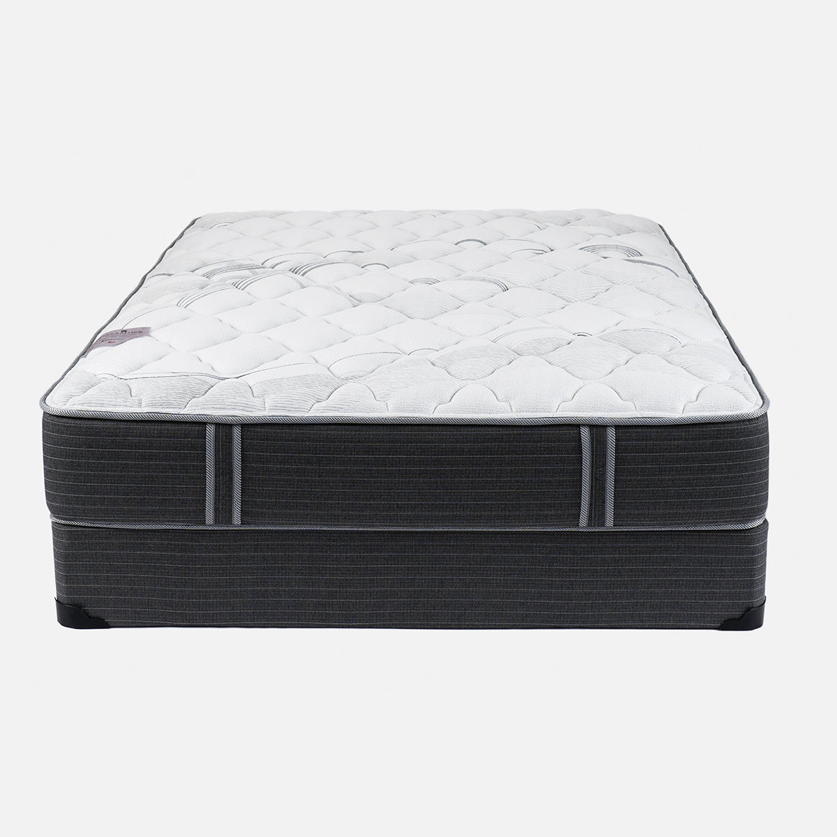 Cheswick Manor Kingston Plush Mattress On Box Spring Front View
