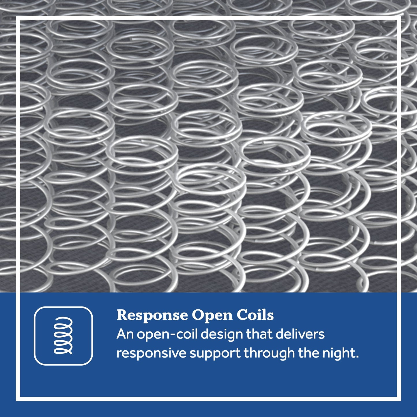 Sealy Caslon Soft Mattress Response Open Coil Detail