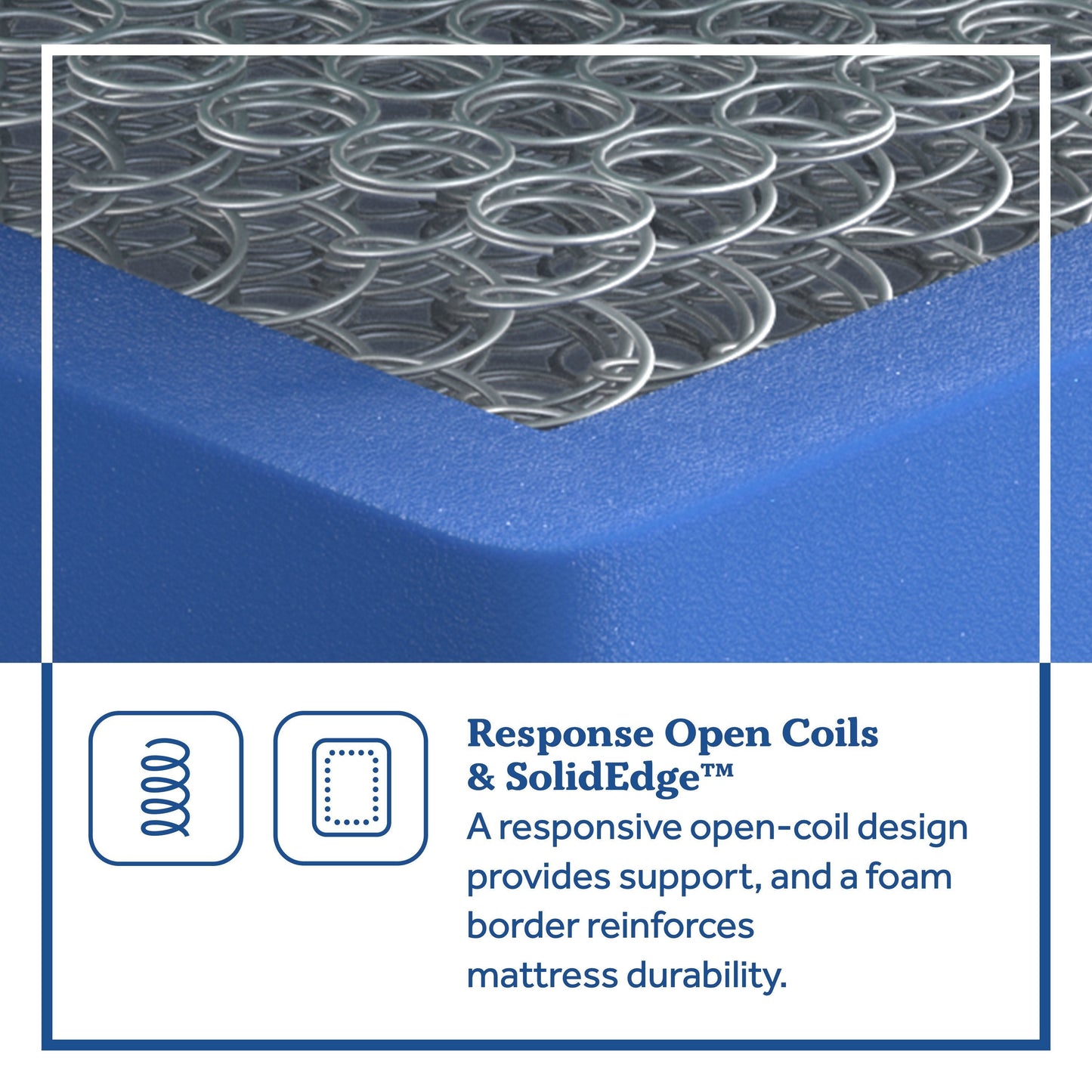 Sealy Clement Soft Pillowtop Mattress Response Open Coil and SolidEdge™ Detail