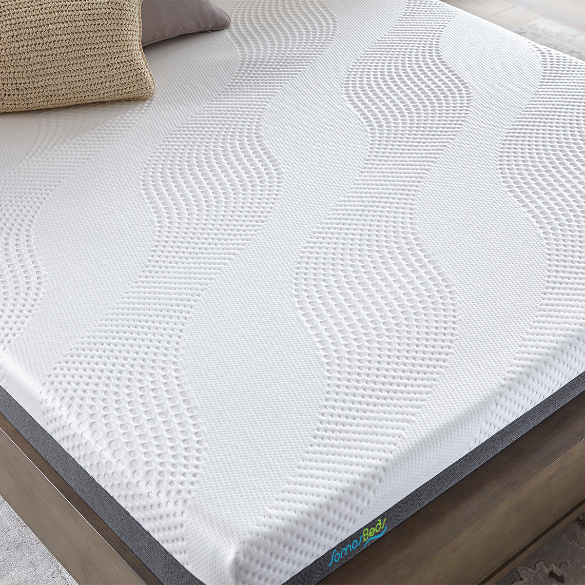 Elegance Memory Foam Mattress by SomosBeds Fabric Cover Detail