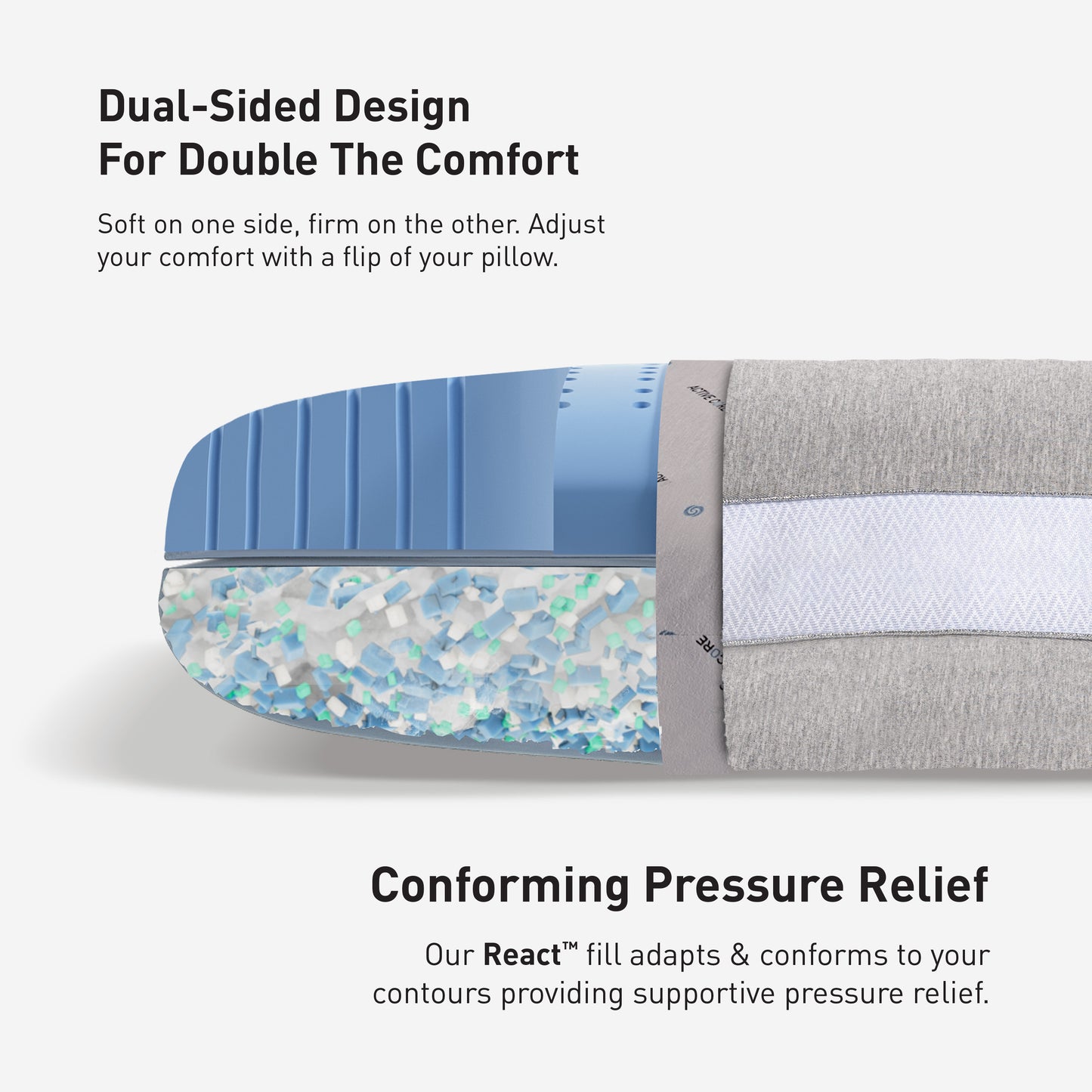 Bedgear Flow Cuddle Curve Performance Pillow - Image 12