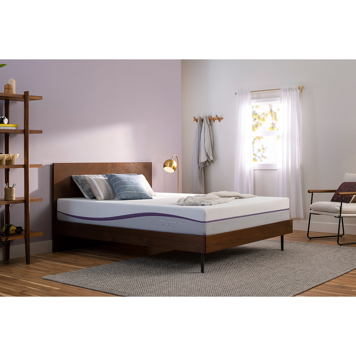 Purple Mattress In Bedroom