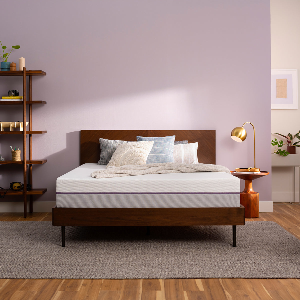 Purple Mattress In Bedroom