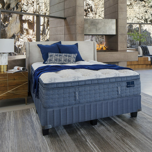 King Koil Warrington Firm Mattress In Modern Minimalist Bedroom With Pillows And Blanket