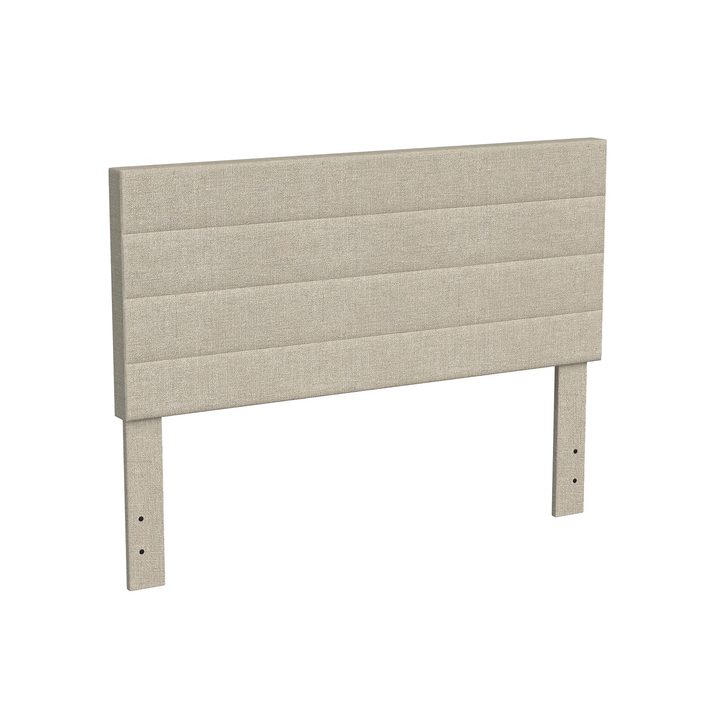 Rize Home Willow Upholstered Headboard in Tan - angled view