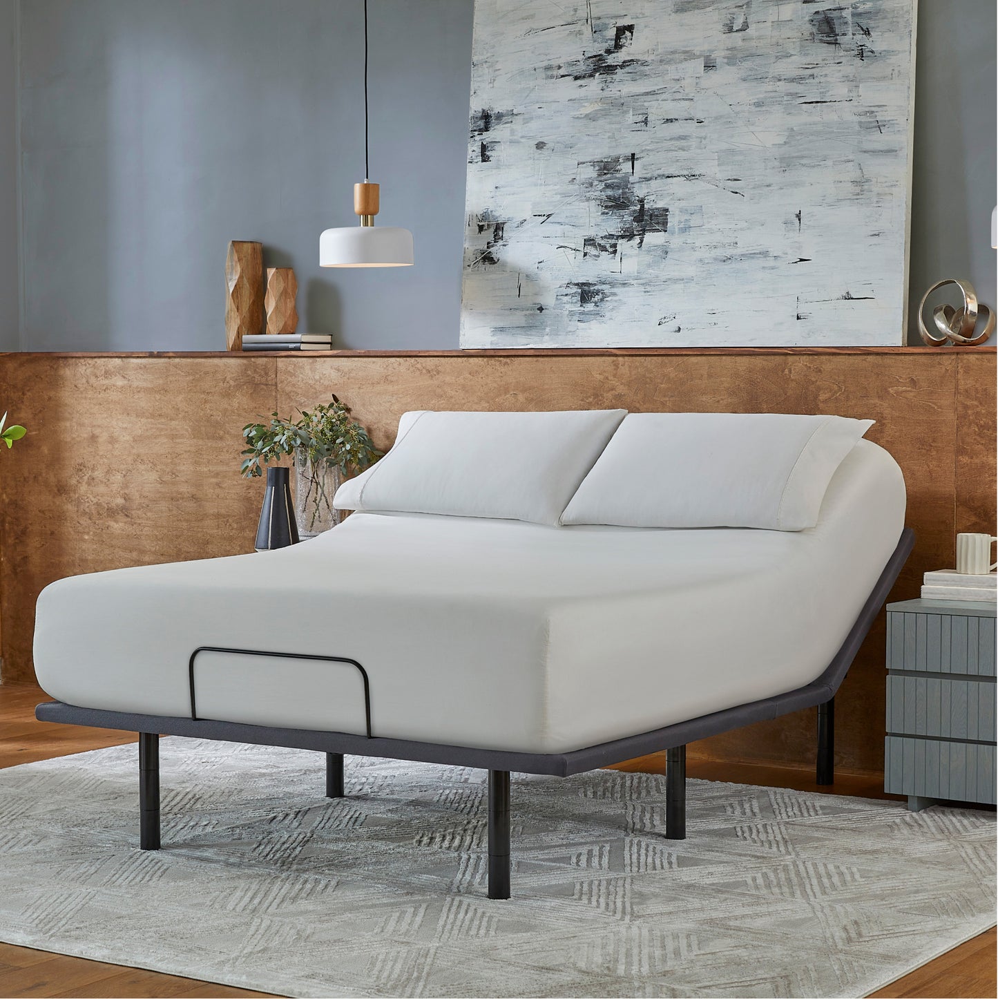 baselogic Silver Adjustable Bed Base - In room