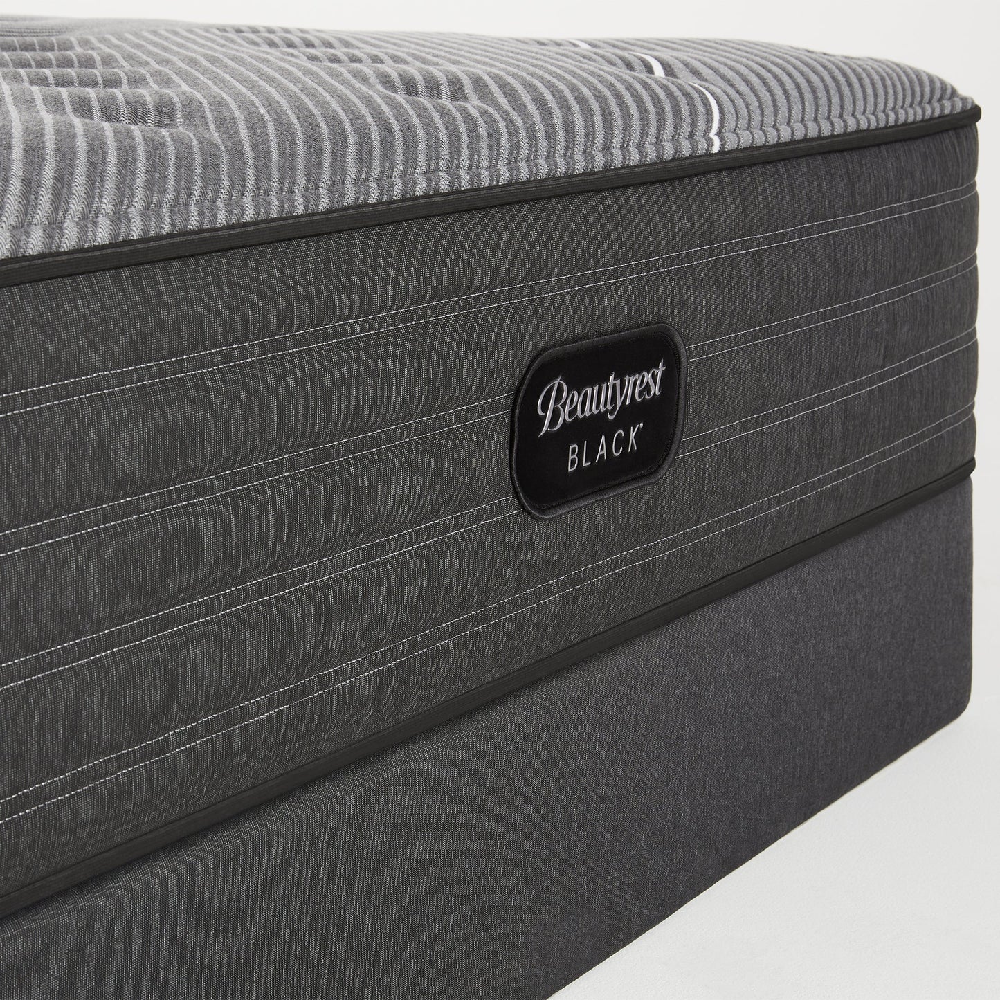 Beautyrest Black B-Class Plush Mattress Front Close Up Image