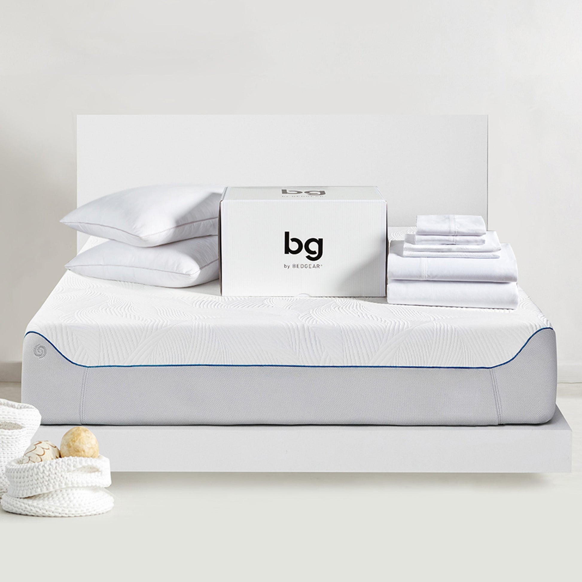 BG by Bedgear Complete Bedding Set On Bedgear Mattress *Bundle does not come with mattress