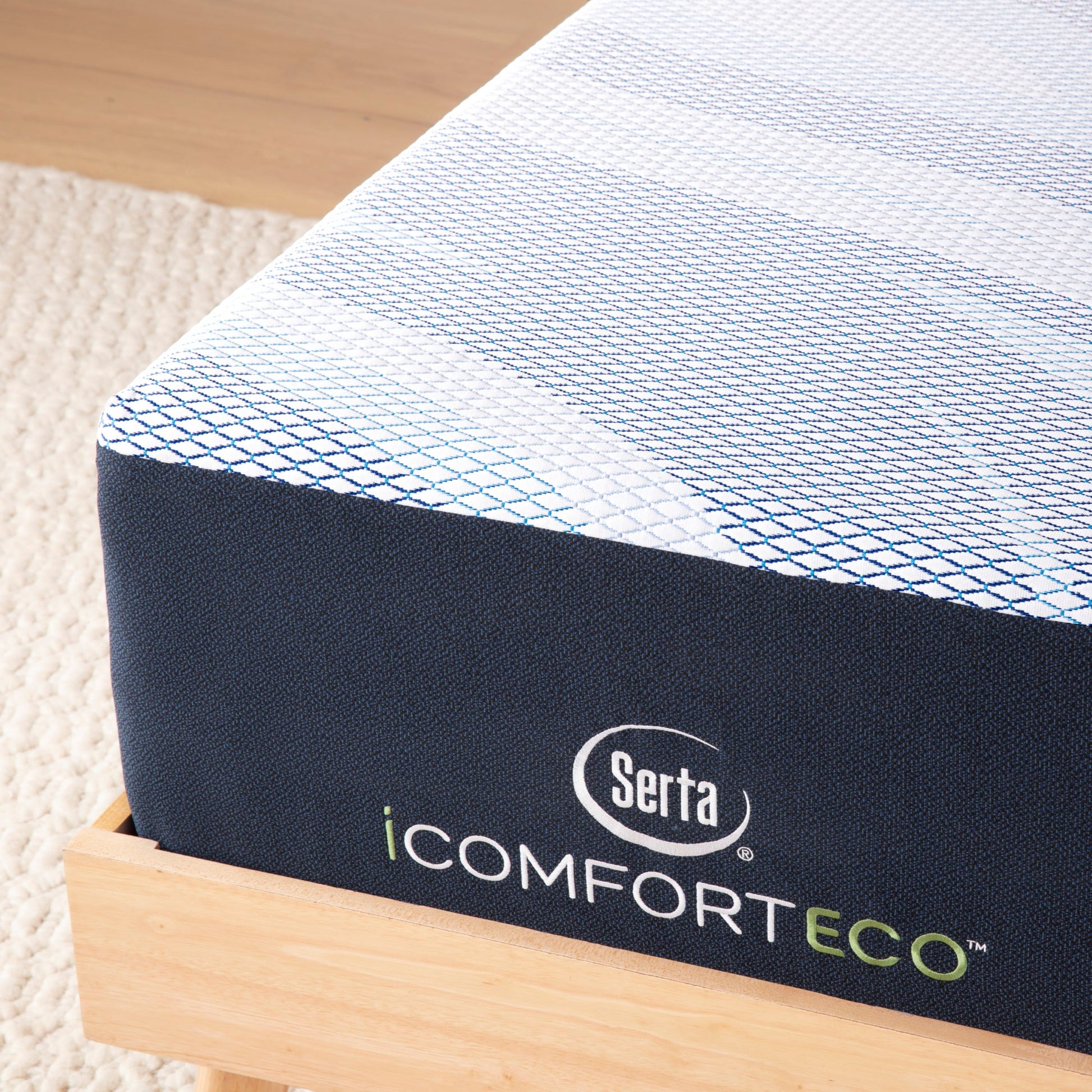 Serta iComfortECO Enhanced Foam Firm Mattress Corner Detail