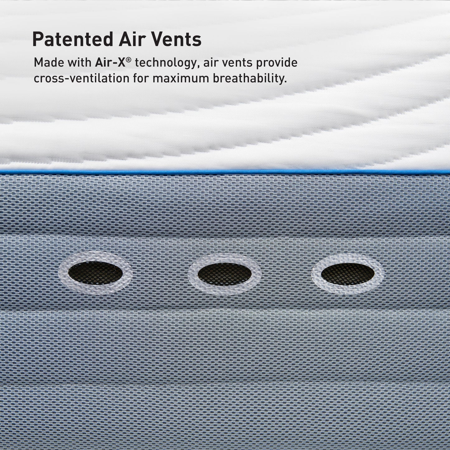 Bedgear H4 Medium Hybrid Performance Mattress Patented Air Vents