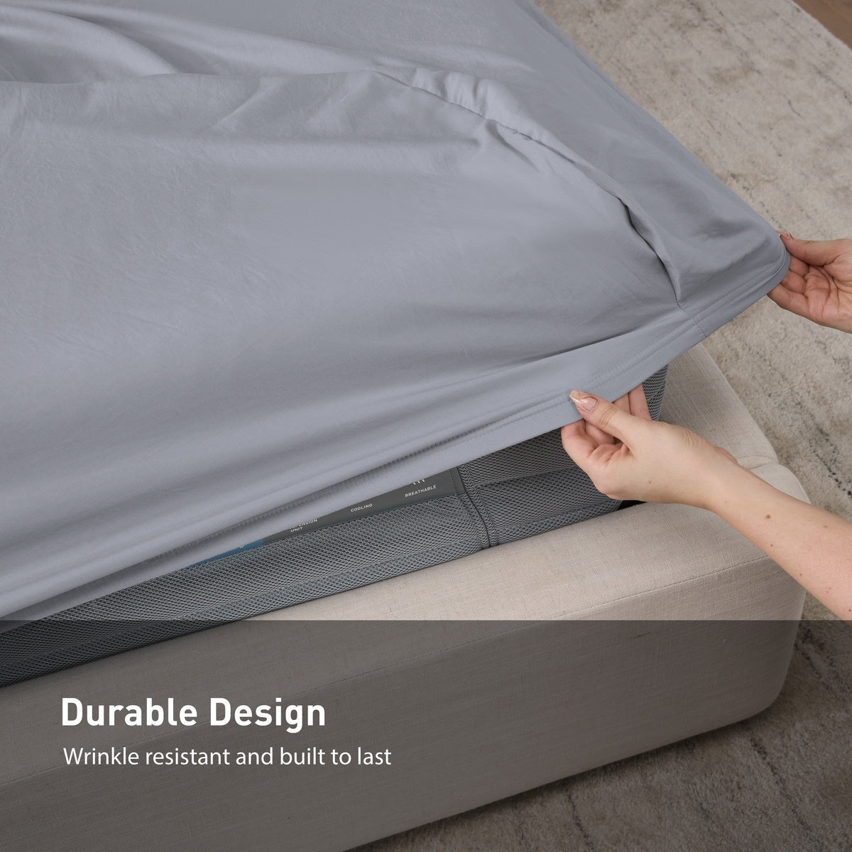 Bedgear Essentials Sheet Set. Durable Design. Wrinkle resistant and built to last