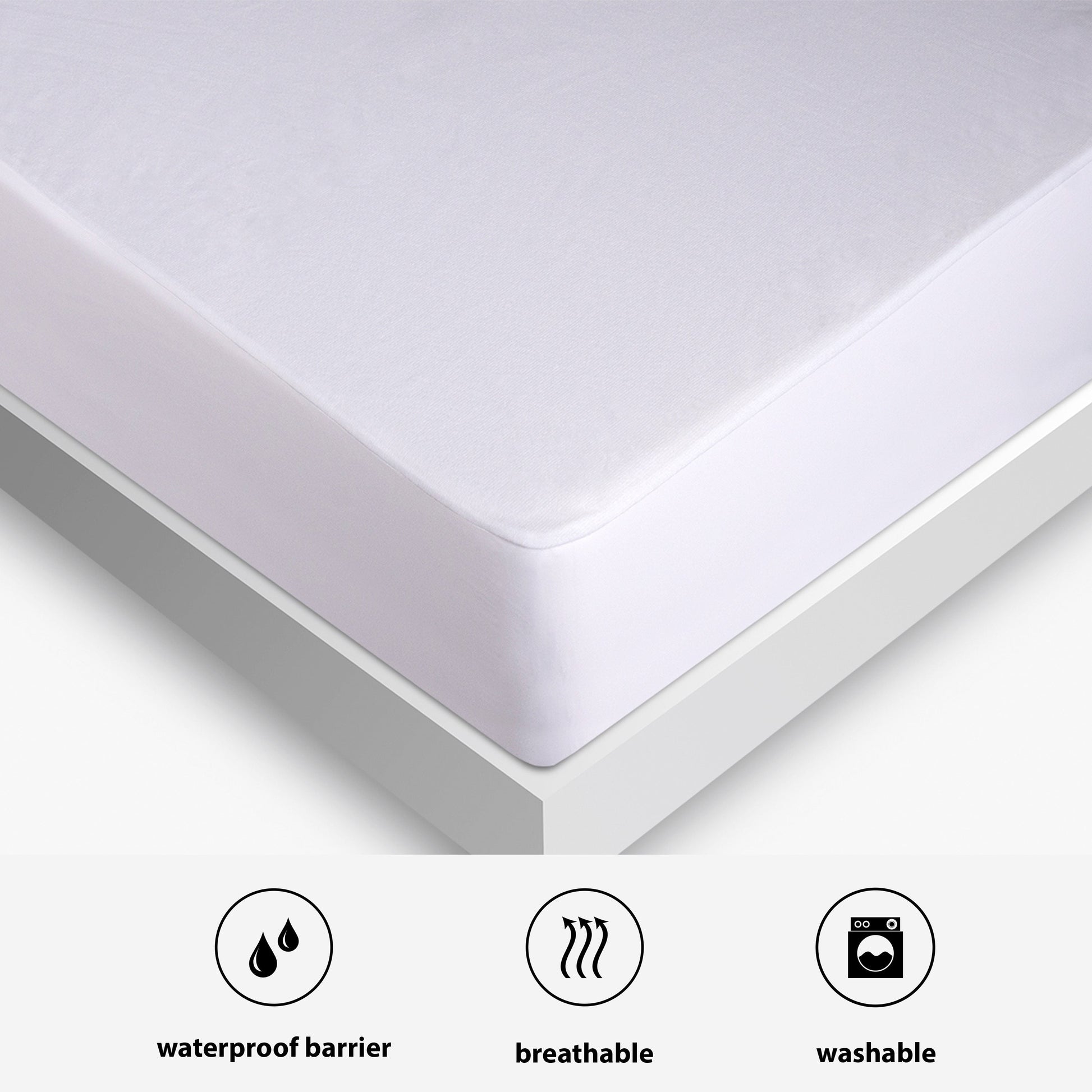 Bedgear iProtect Waterproof Mattress Protector waterproof barrier, breathable, and washable