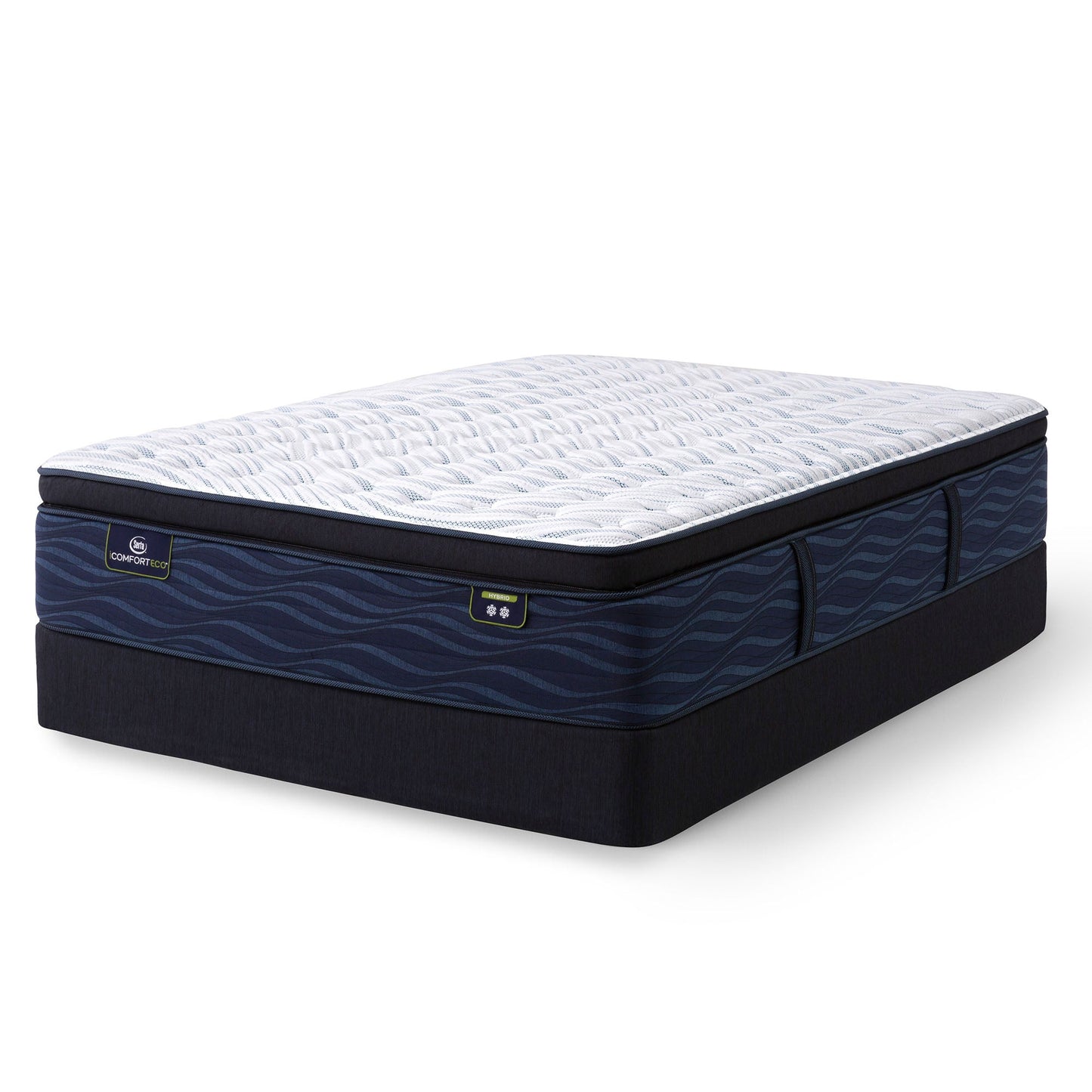 Serta iComfortECO Quilted Hybrid Firm Pillow Top Mattress On Standard Box Spring