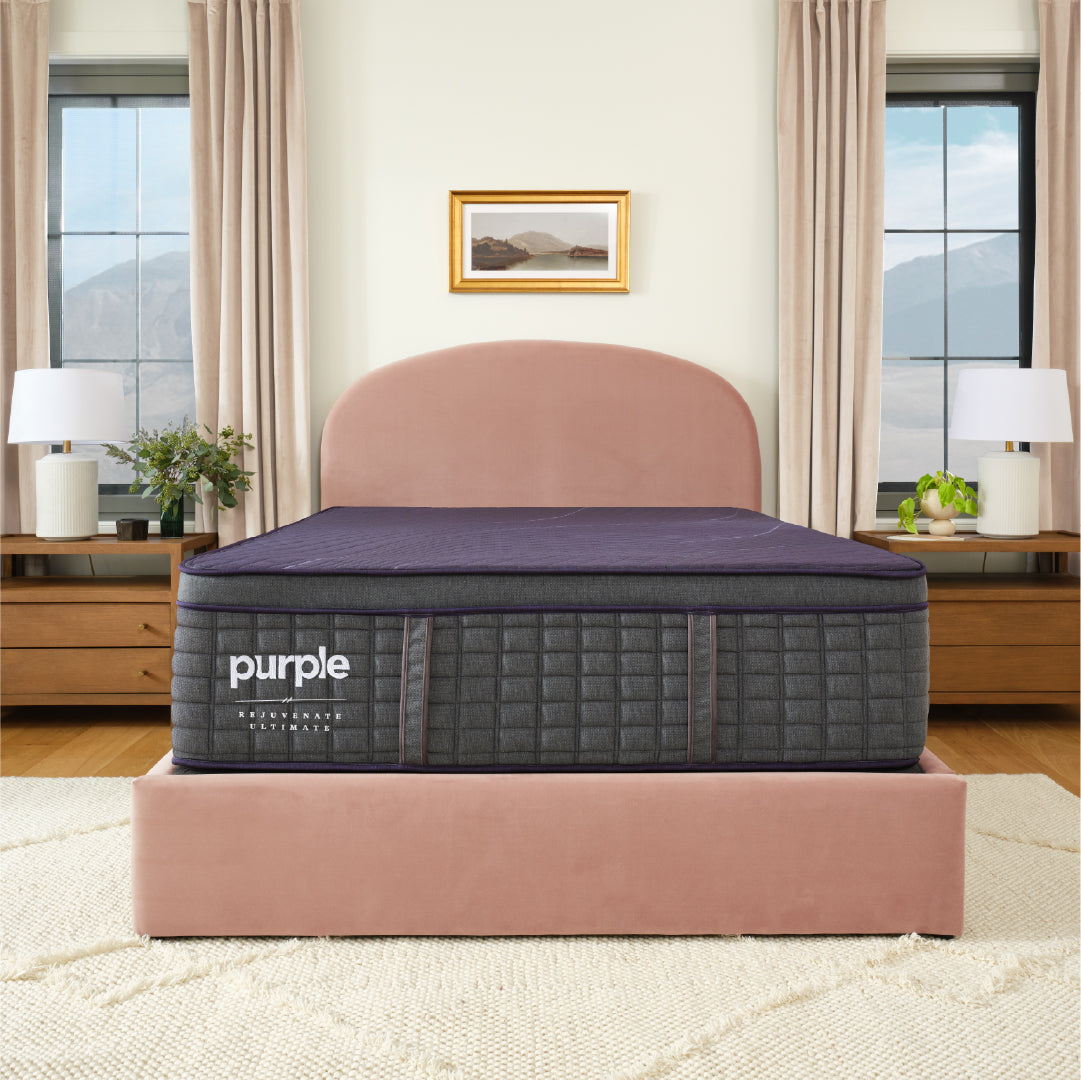 Purple Rejuvenate Ultimate bedroom lifestyle image.
