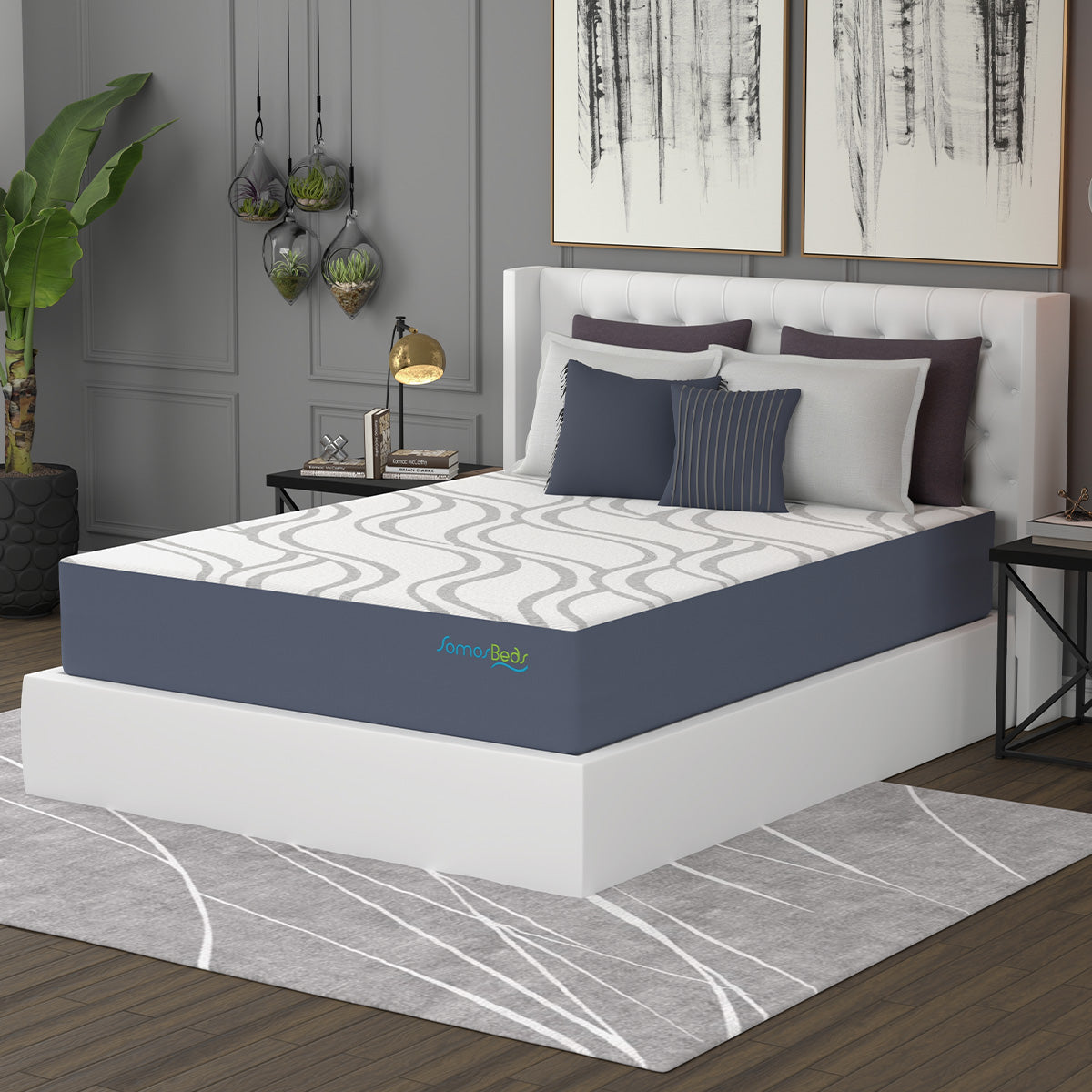 SomosBeds Ultimate Cooling Plush Mattress - Side View