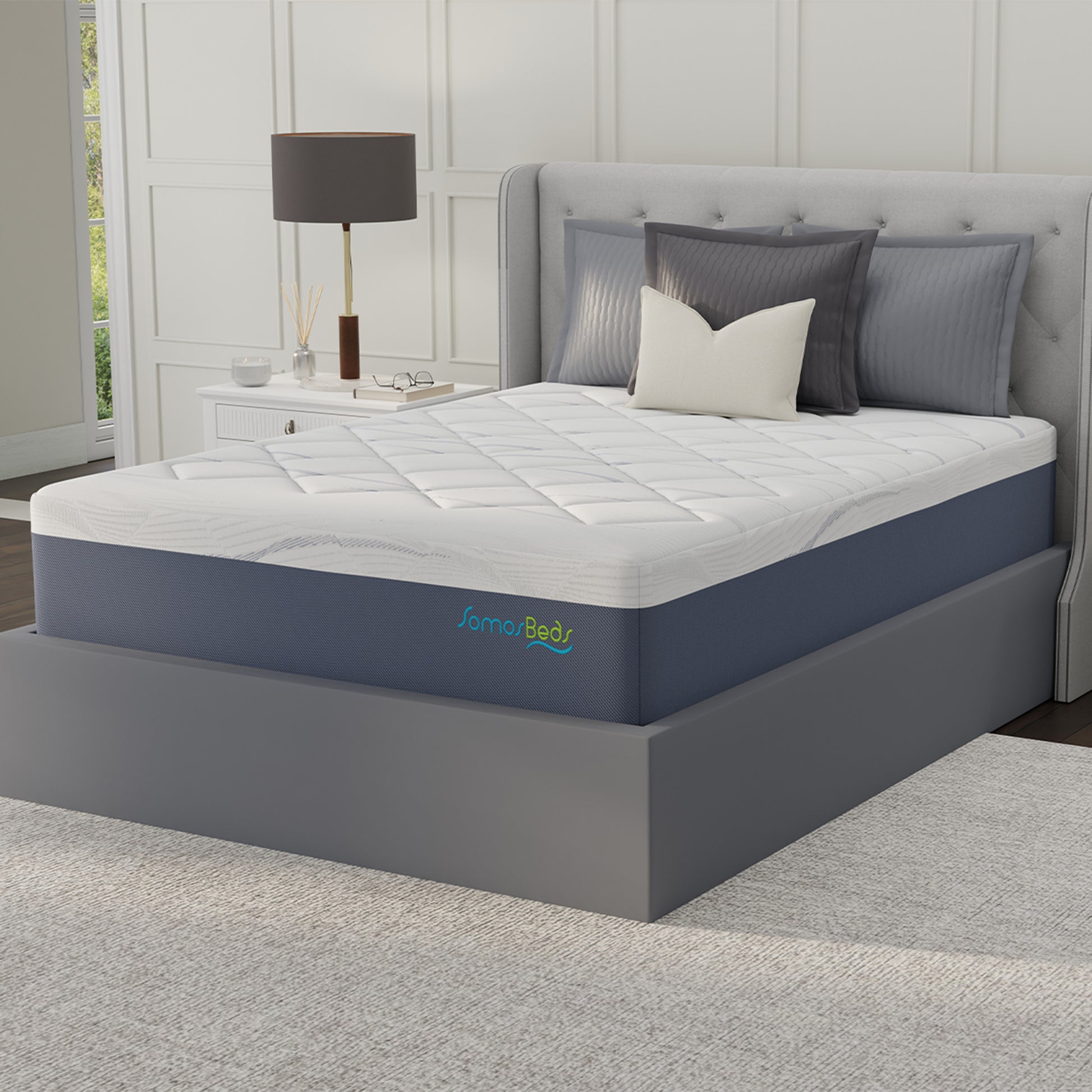 SomosBeds Supreme Plush Pillow Top Mattress - Side View