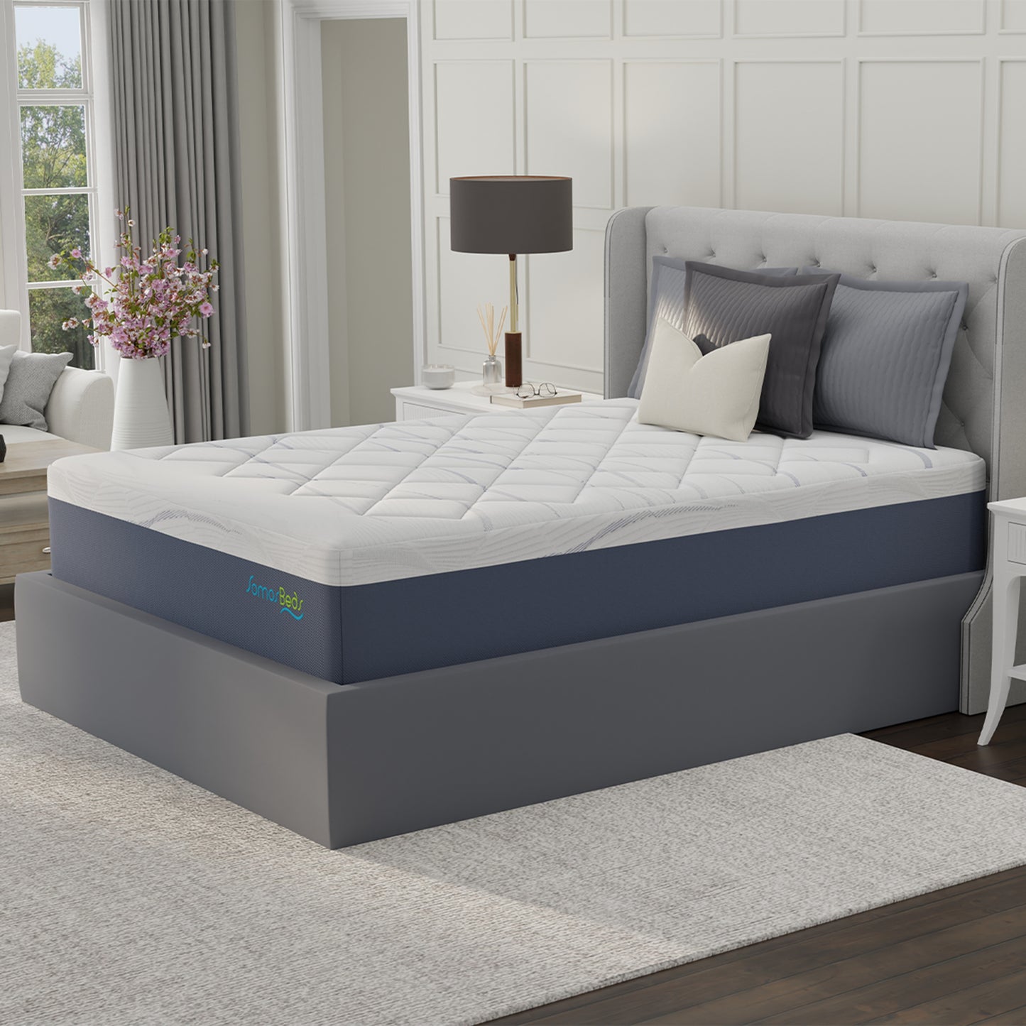 SomosBeds Supreme Plush Pillow Top Mattress - Side View 2