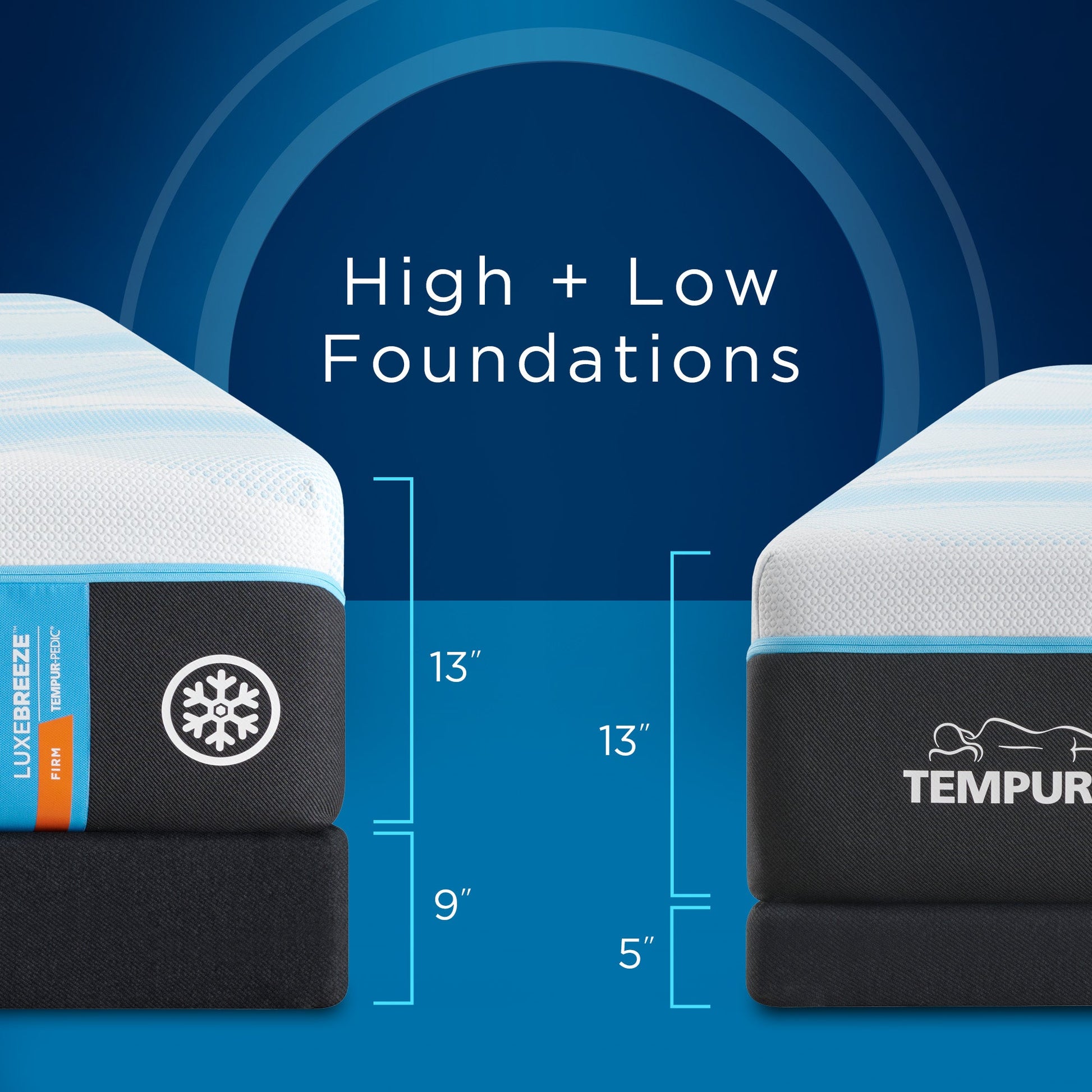 Tempur-Pedic Tempur-LuxeBreeze 2.0 Firm Mattress Foundations