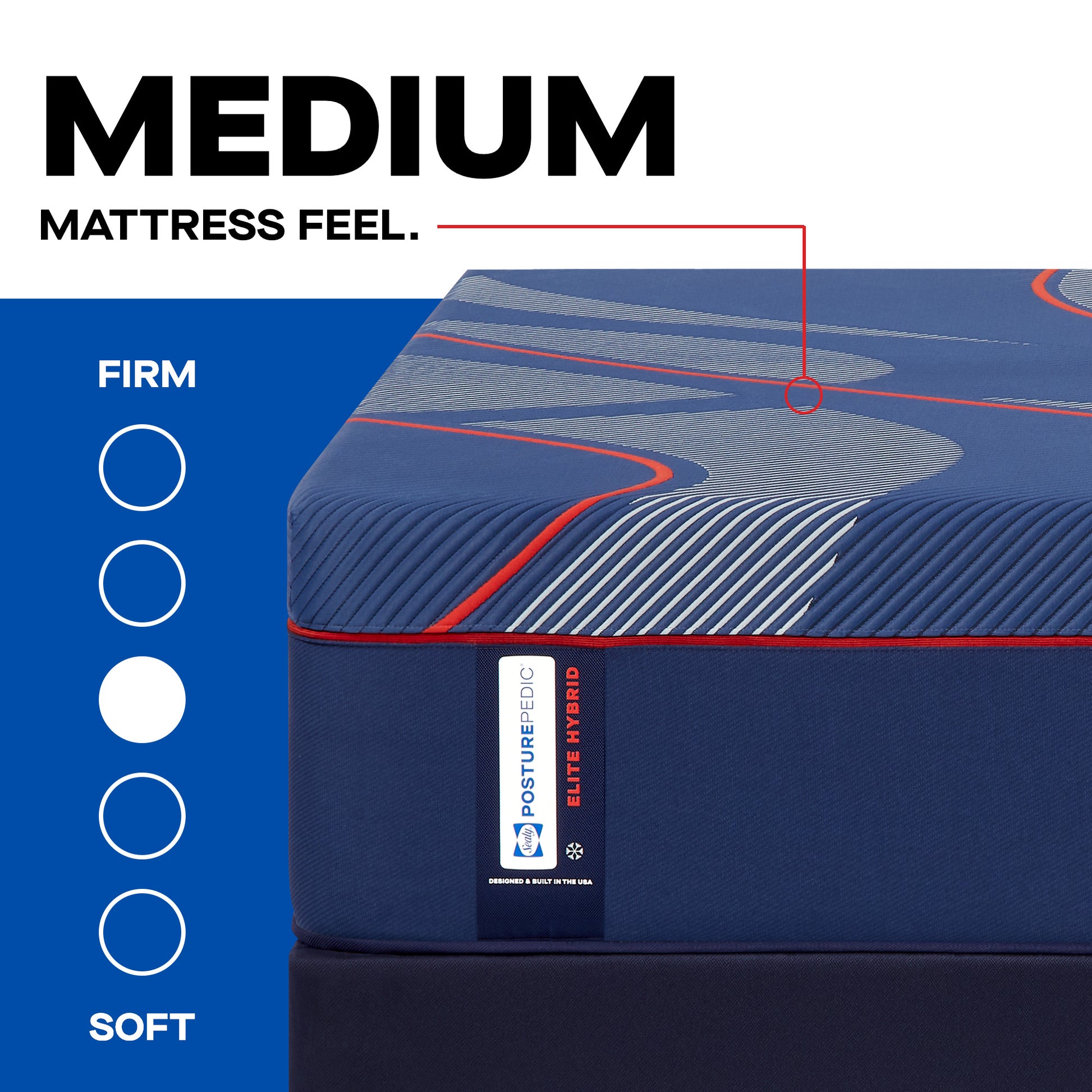 Sealy Posturepedic® Elite Albany II Hybrid Medium Mattress-detail1