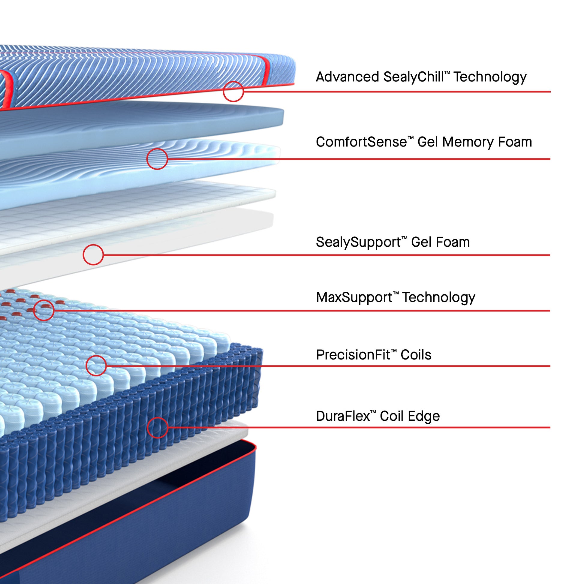 Sealy Posturepedic® Elite High Point II Hybrid Medium Mattress
Success-cutaway