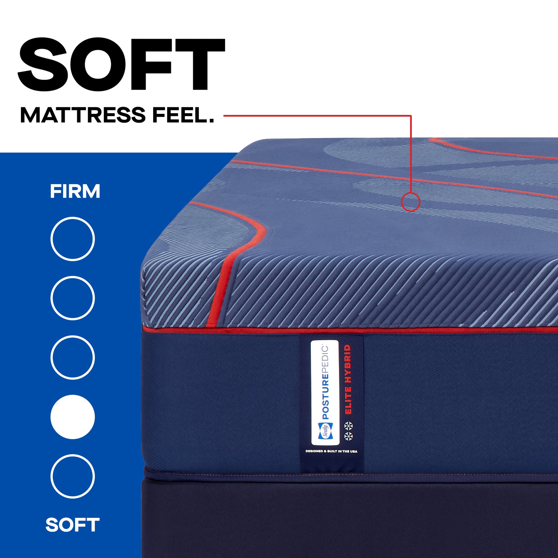 Sealy Posturepedic® Elite High Point II Hybrid Soft Mattress-detail