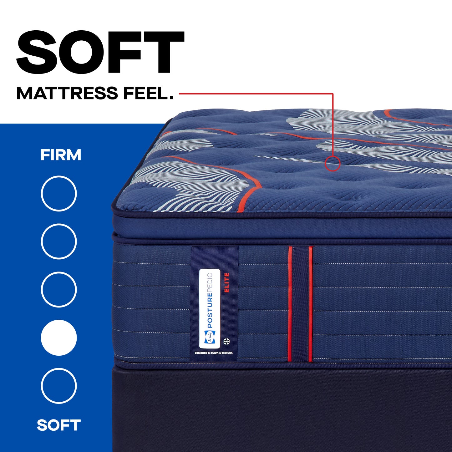 Sealy Posturepedic® Elite Albany II Soft Euro Pillow Top Mattress - detail1