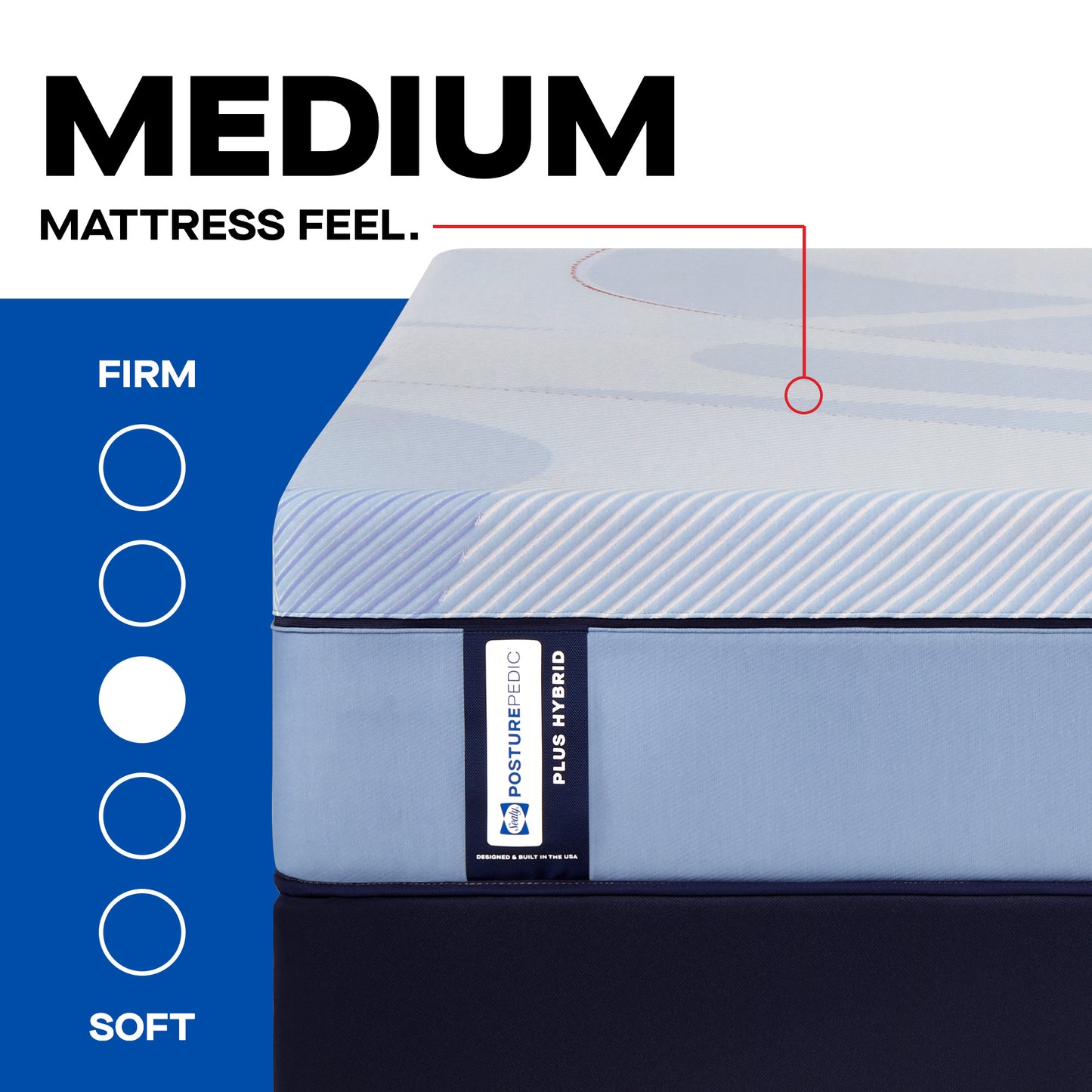 Sealy Posturepedic® Plus Cranford Grove Hybrid Medium Mattress - detail1