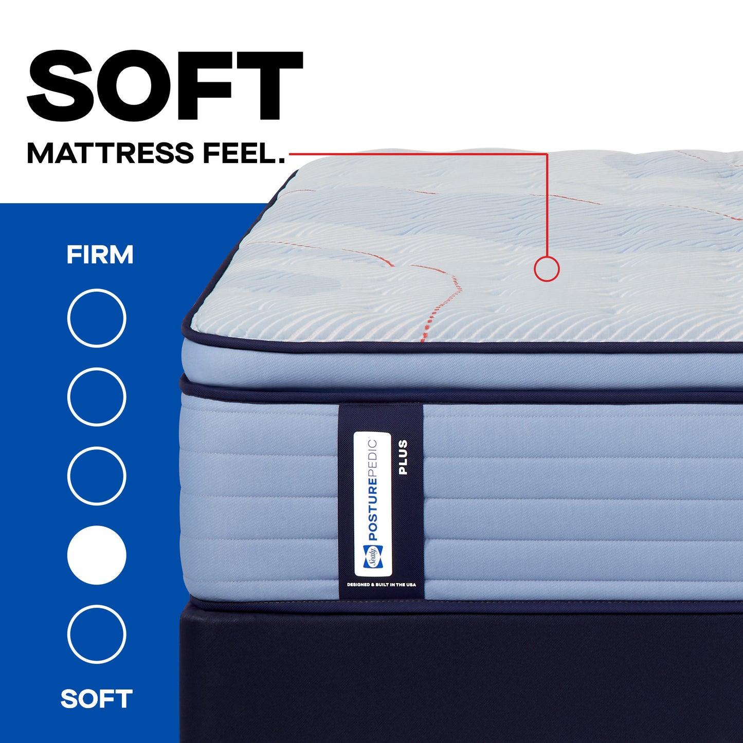 Sealy Posturepedic® Plus Cranford Grove Soft Euro Pillow Top Mattress - detail1