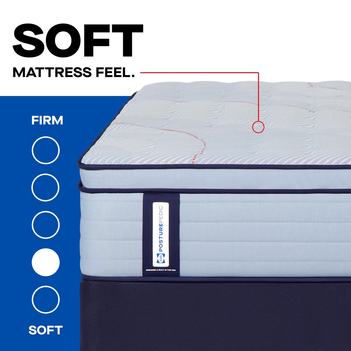 Sealy Posturepedic® Broad Knoll Soft Euro Pillow Top Mattress - detail1