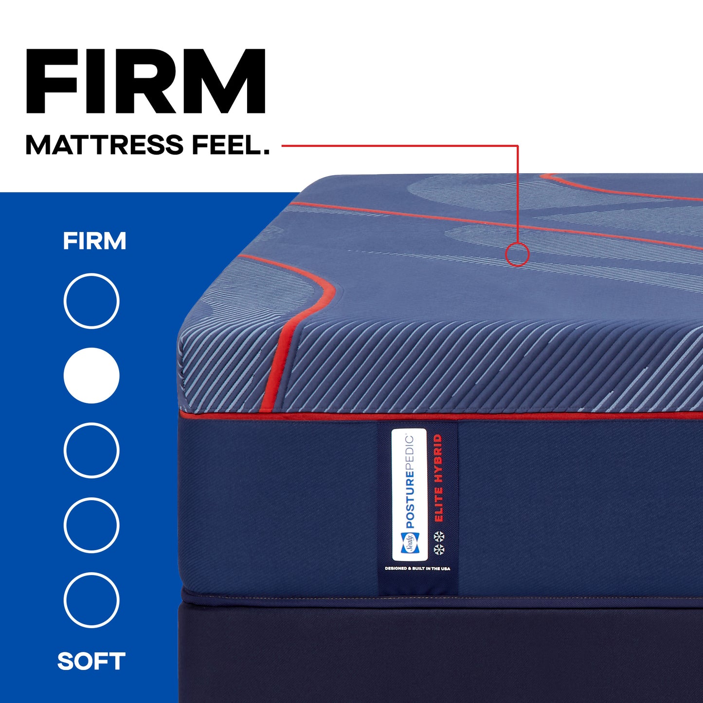 Sealy Posturepedic Elite High Point II Hybrid Firm Mattress-detail