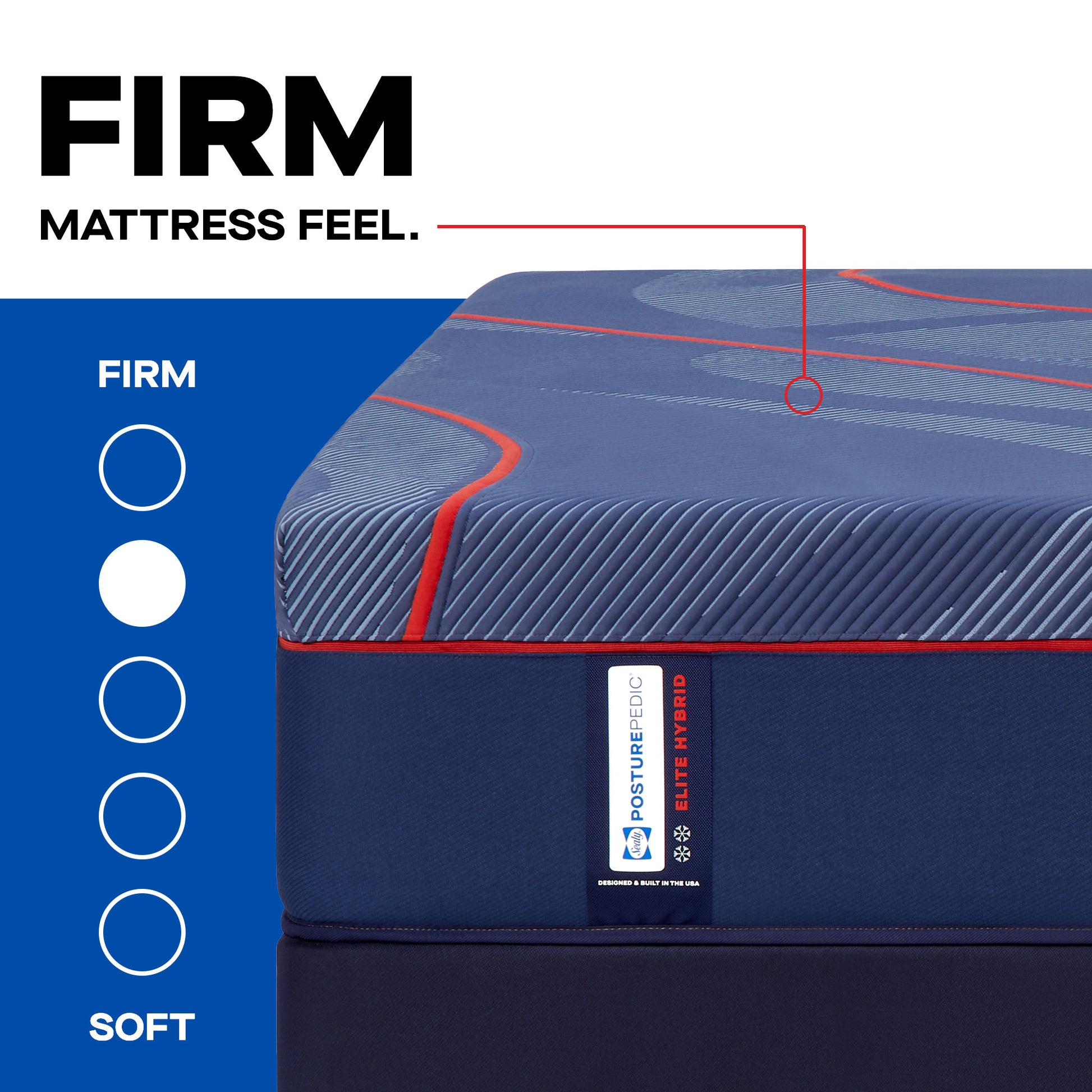 Sealy Posturepedic Elite High Point II Hybrid Firm Mattress-detail