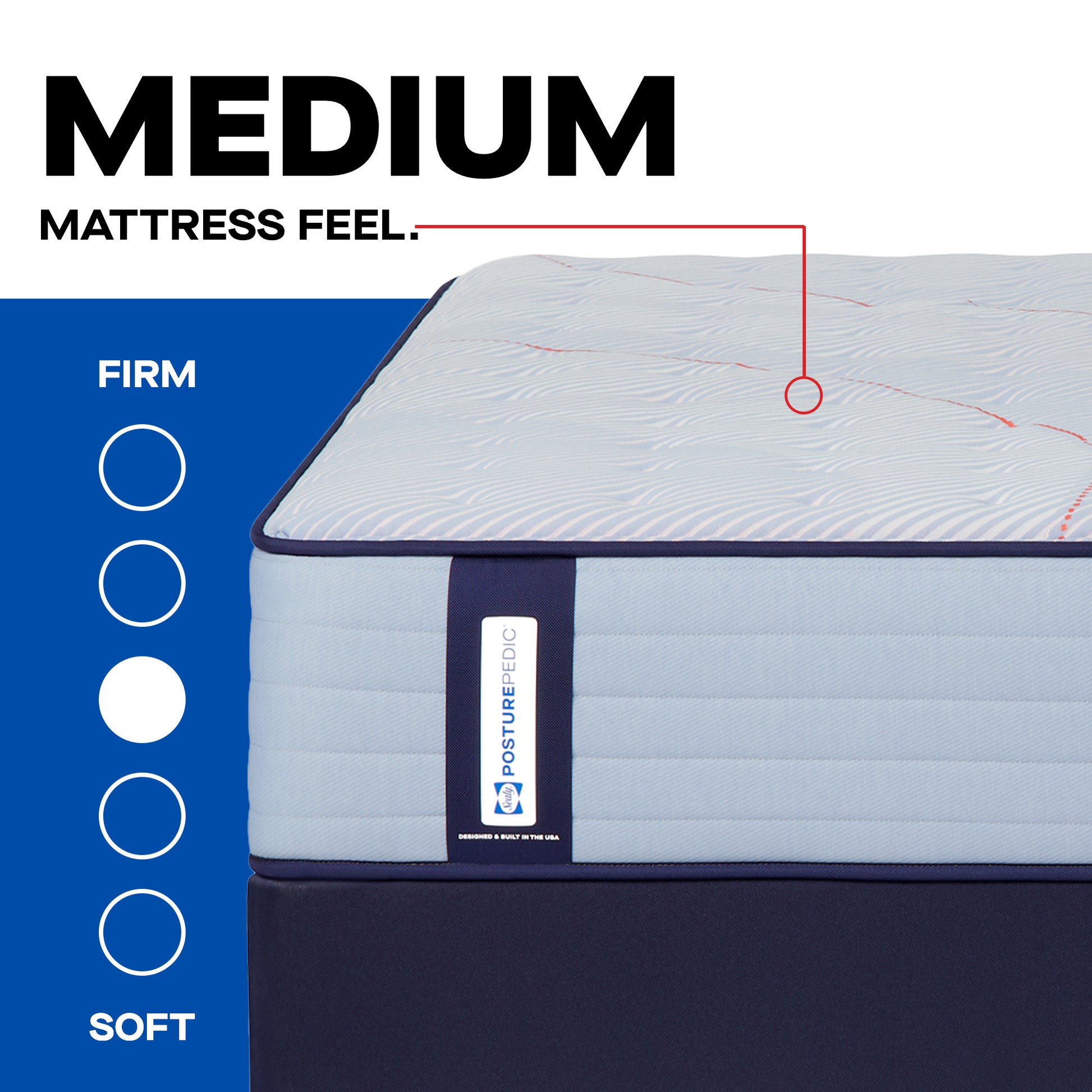 Sealy Posturepedic® Broad Knoll Medium Mattress Medium Mattress Feel.