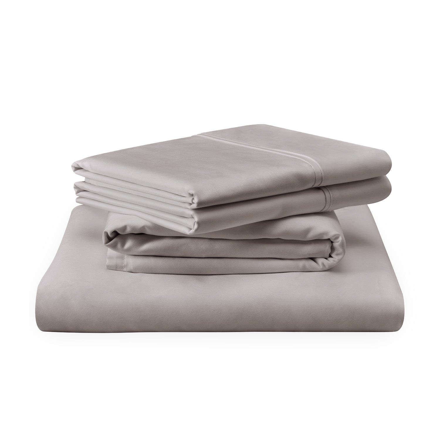 Tempur-pedic TEMPUR-Adapt® Luxe Egyptian Sheets stack in Sandstone