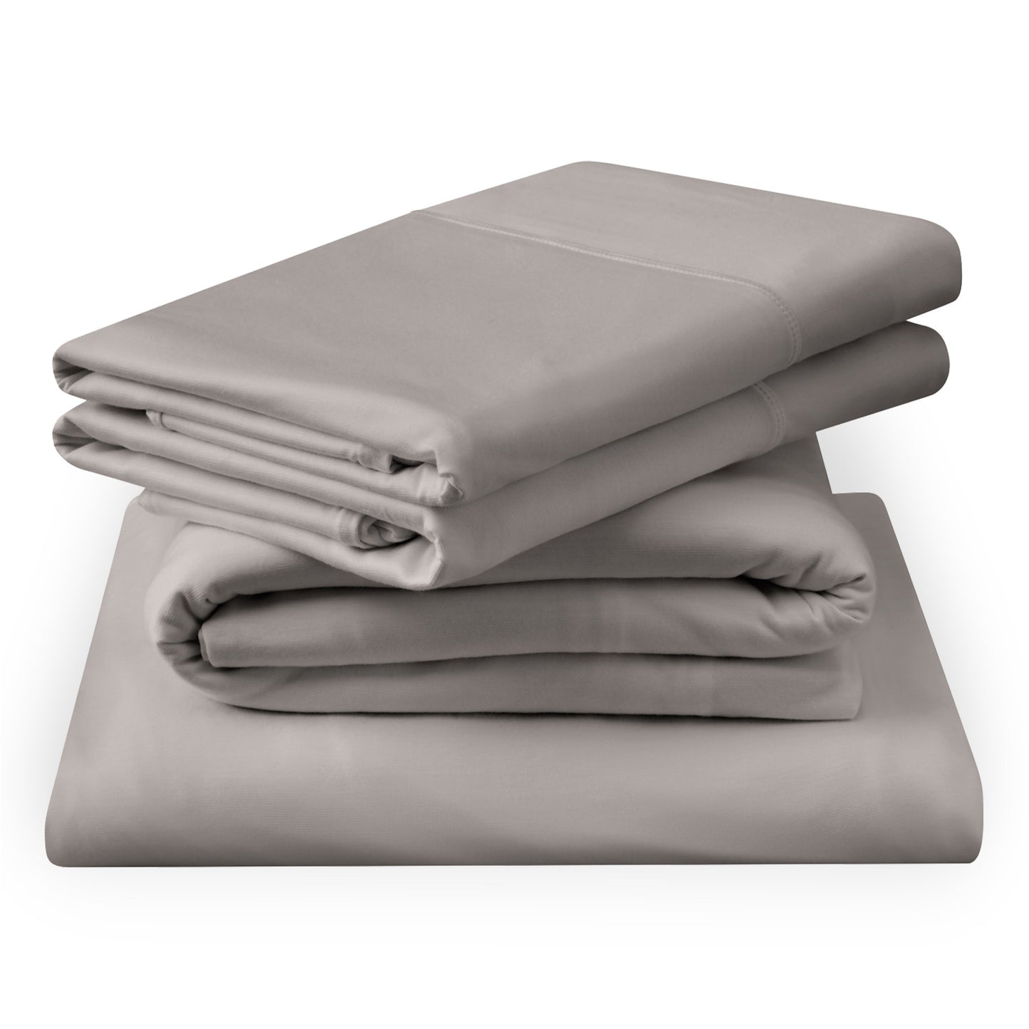 Tempur-pedic TEMPUR-Breeze® Cooling Sheets stack in graphite.
