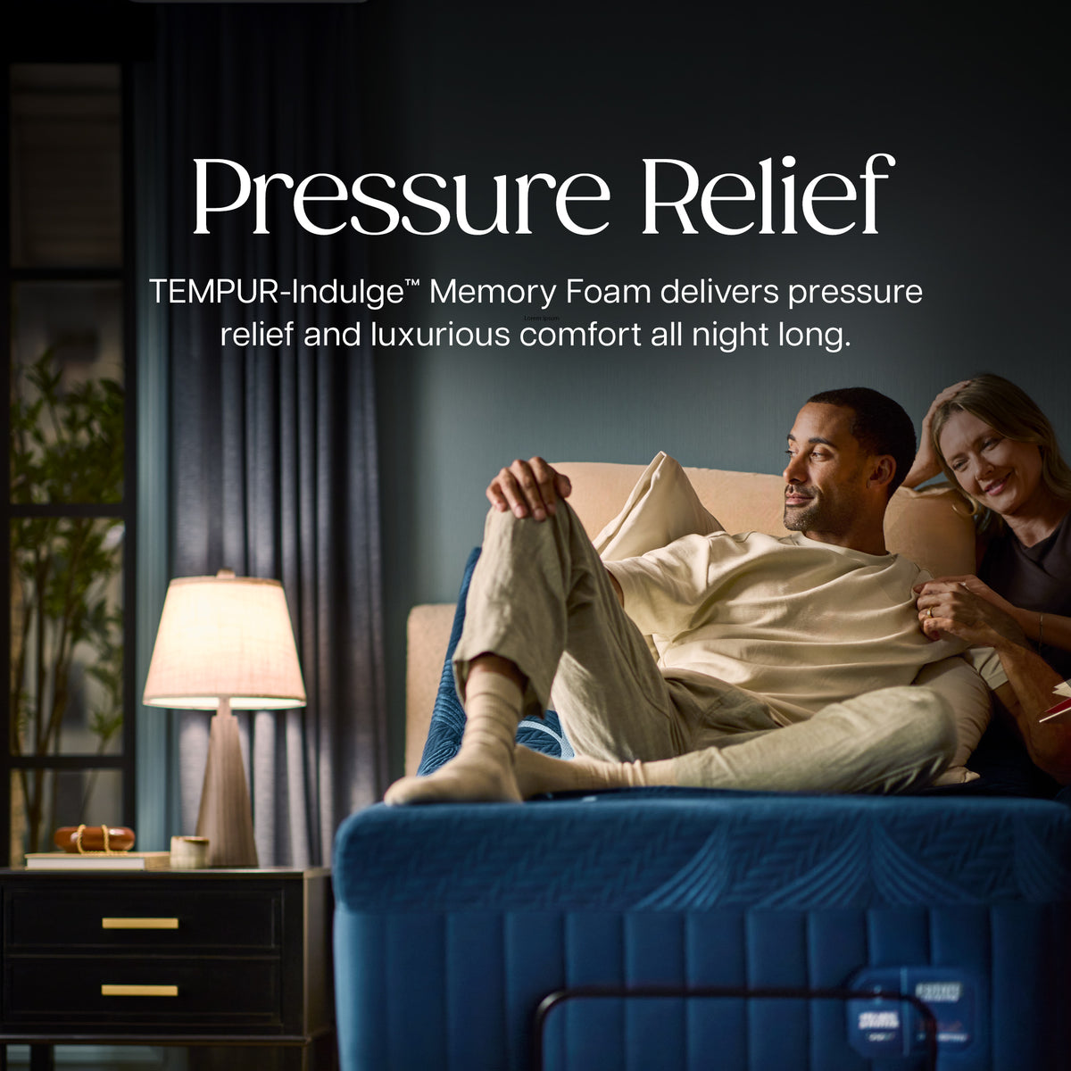 Stearns & Foster Estate Medium Hybrid Mattress II - Pressure Relief: TEMPUR-Indulge Memory Foam delivers pressure relief and luxurious comfort all night long.