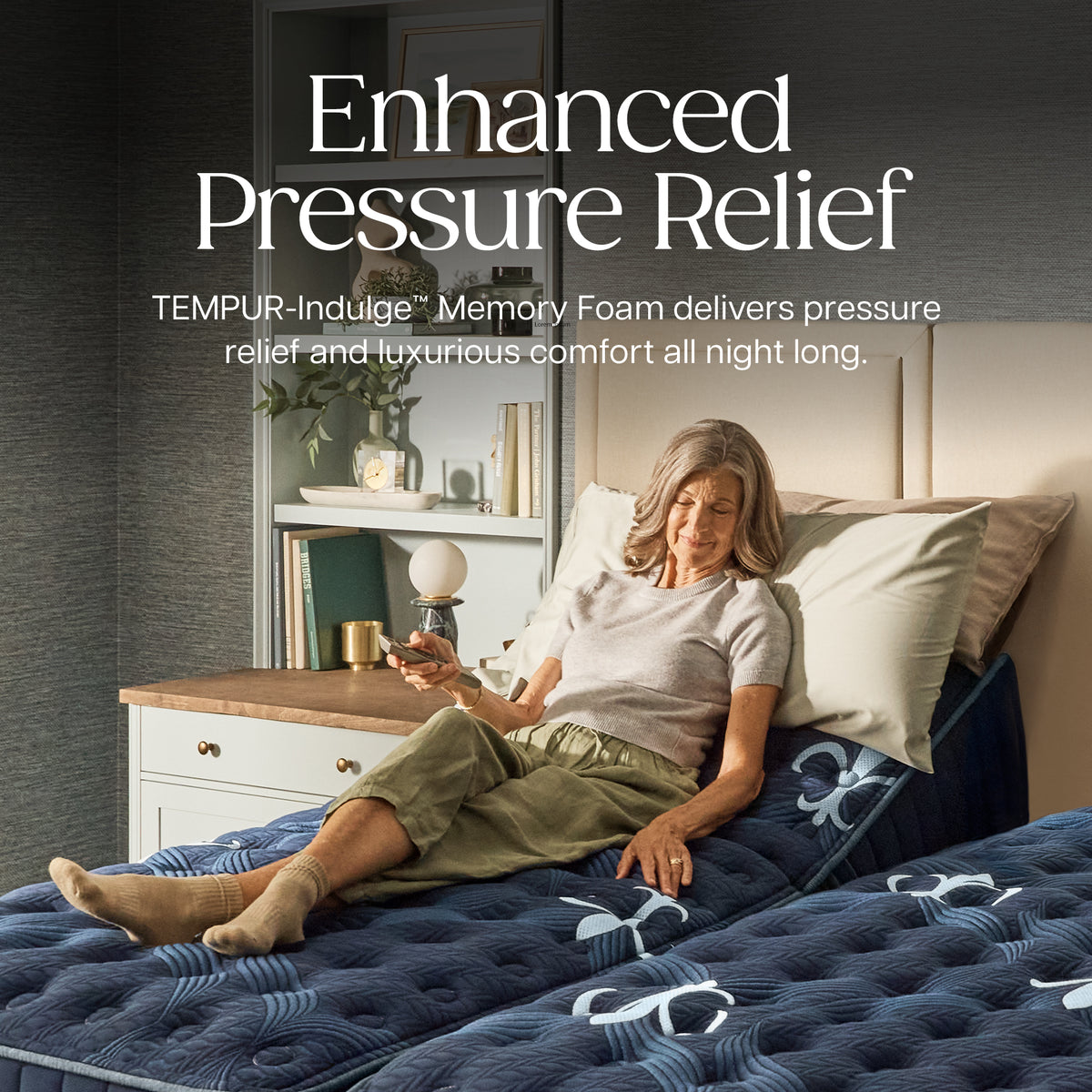 Stearns & Foster Lux Estate Firm Mattress II - Enhanced Pressure Relief: TEMPUR-Indulge Memory Foam delivers pressure relief and luxurious comfort all night long.