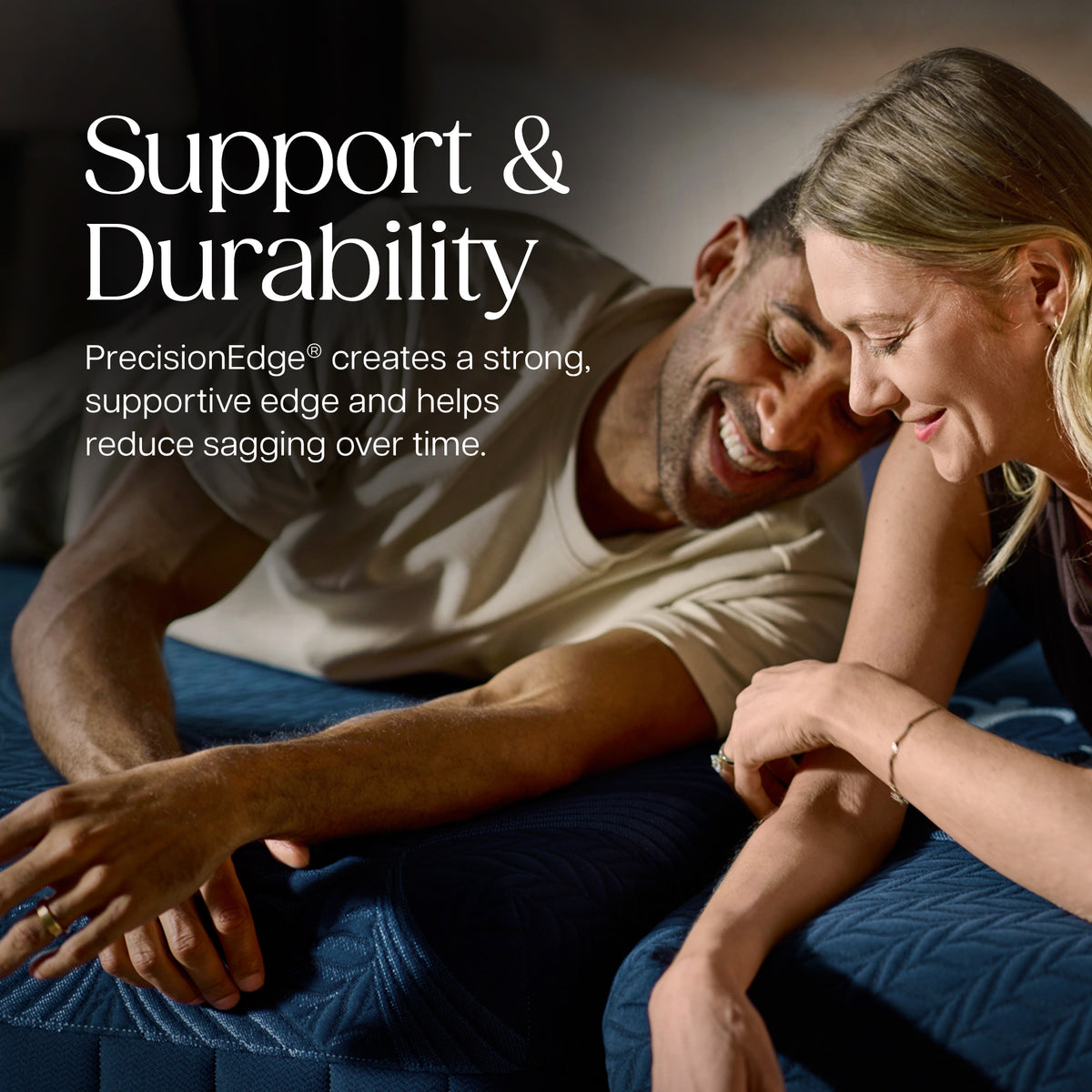 Stearns & Foster Lux Estate Soft Hybrid Mattress II - Support & Durability: PrecisionEdge creates a strong, supportive edge and helps reduce sagging over time.