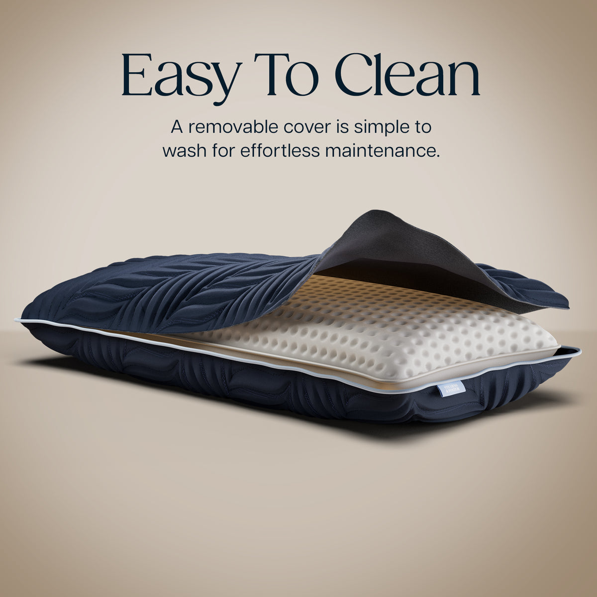 Stearns & Foster Estate Pillow - product image - Easy To Clean - A removable cover is simple to wash for effortless maintenance.
