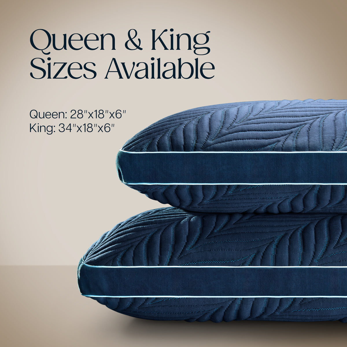 Stearns & Foster Lux Estate Pillow - product image - Queen & King Sizes Available -
Queen: 28"x18"x6"
King: 34"x18"x6"