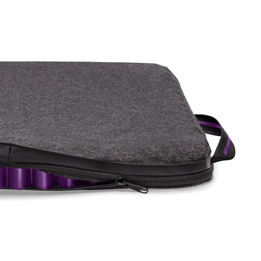 Purple Simply Seat Cushion construction zipper reveal.
